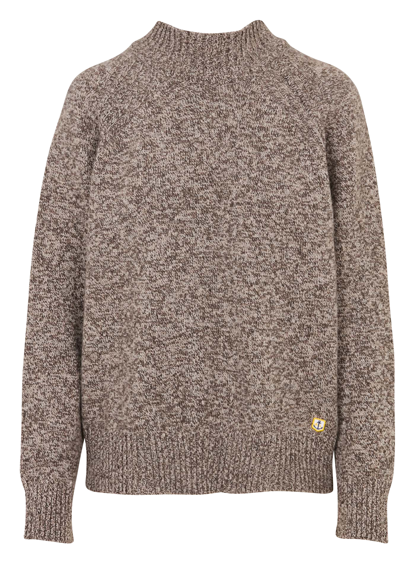 Pull droit col montant en laine heritage ARMOR-LUX Gris