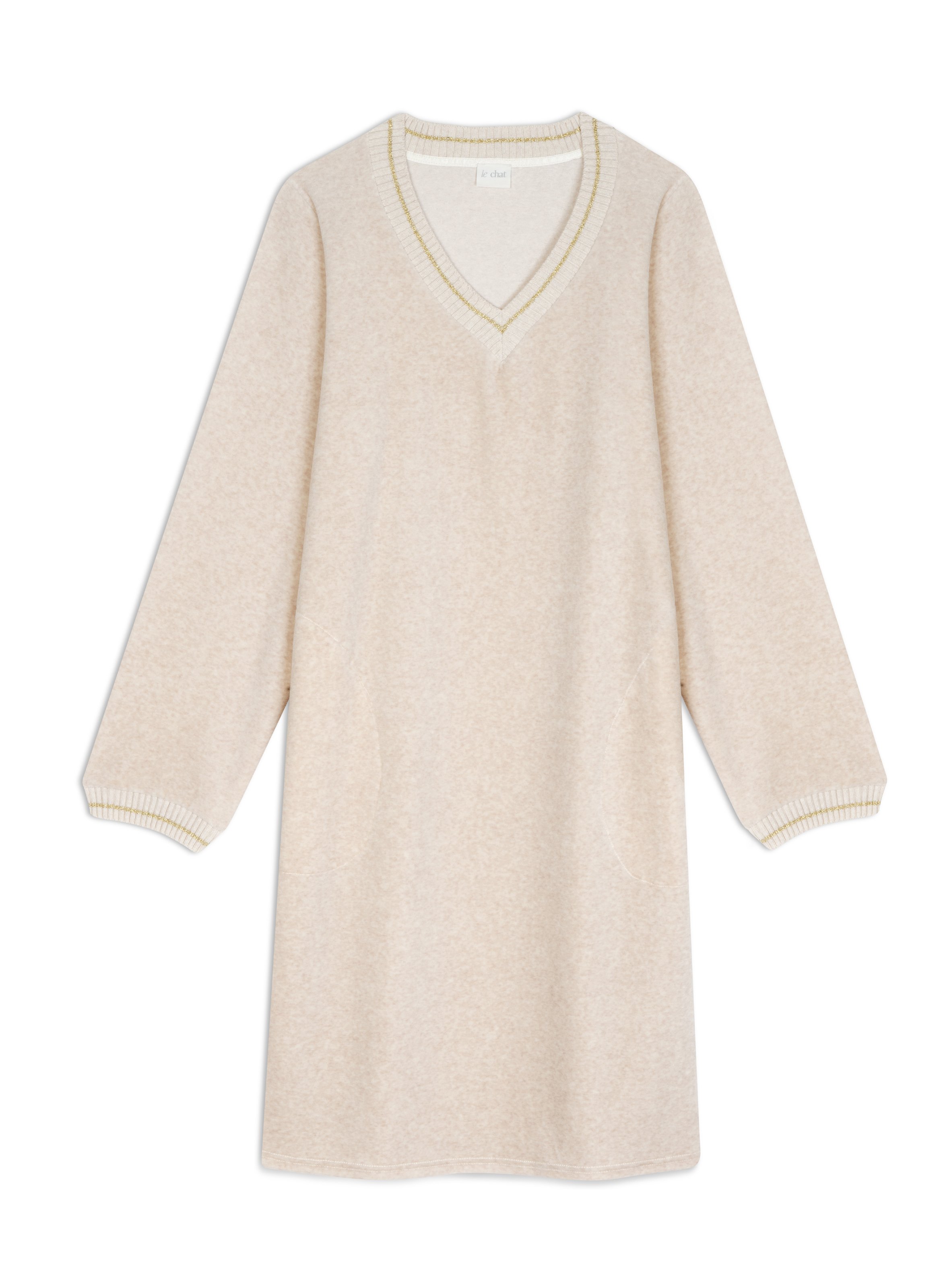 Robe en velours country 140 LE CHAT Beige