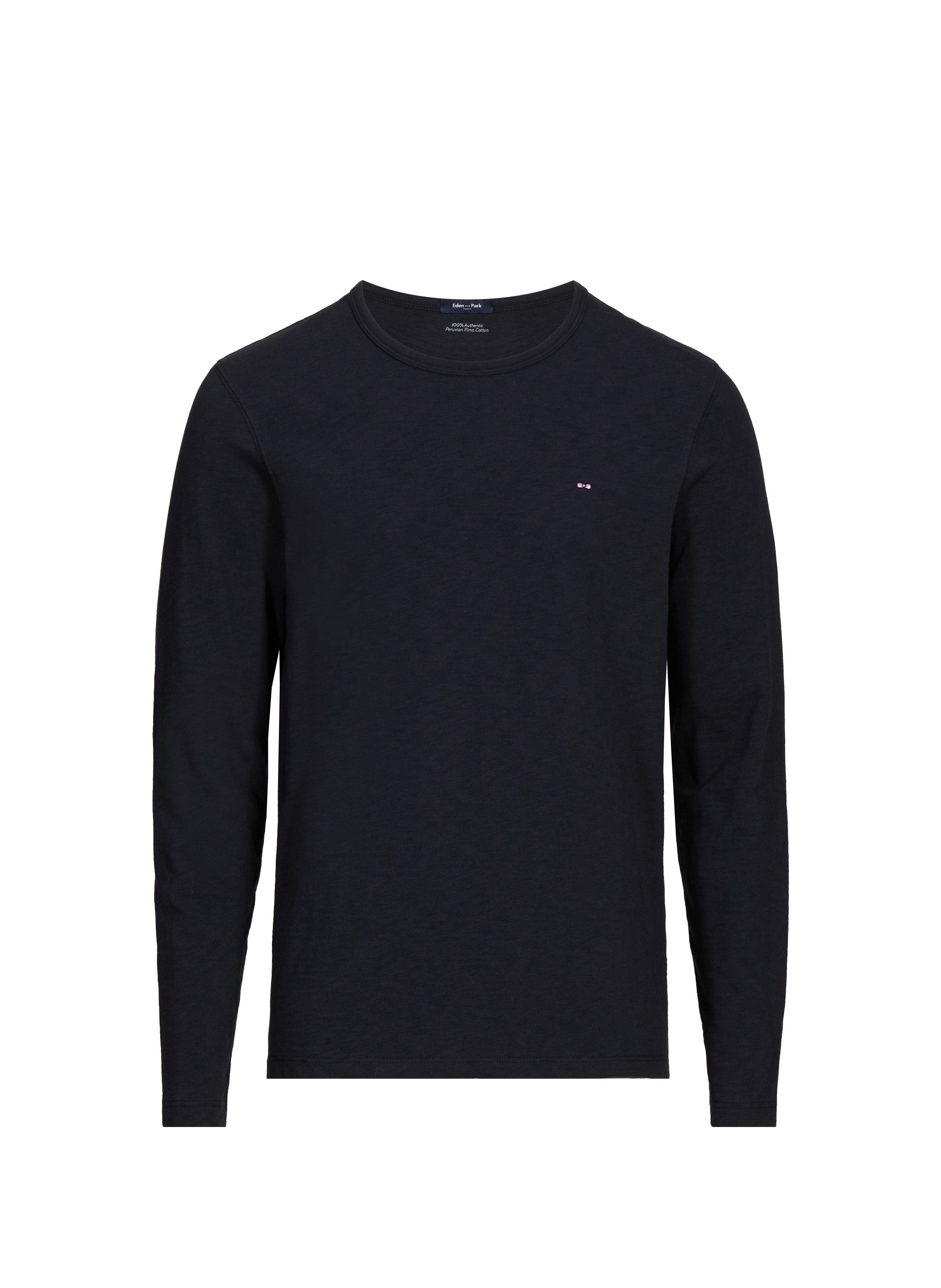 EDEN PARK Classic Cotton T-Shirt Blue