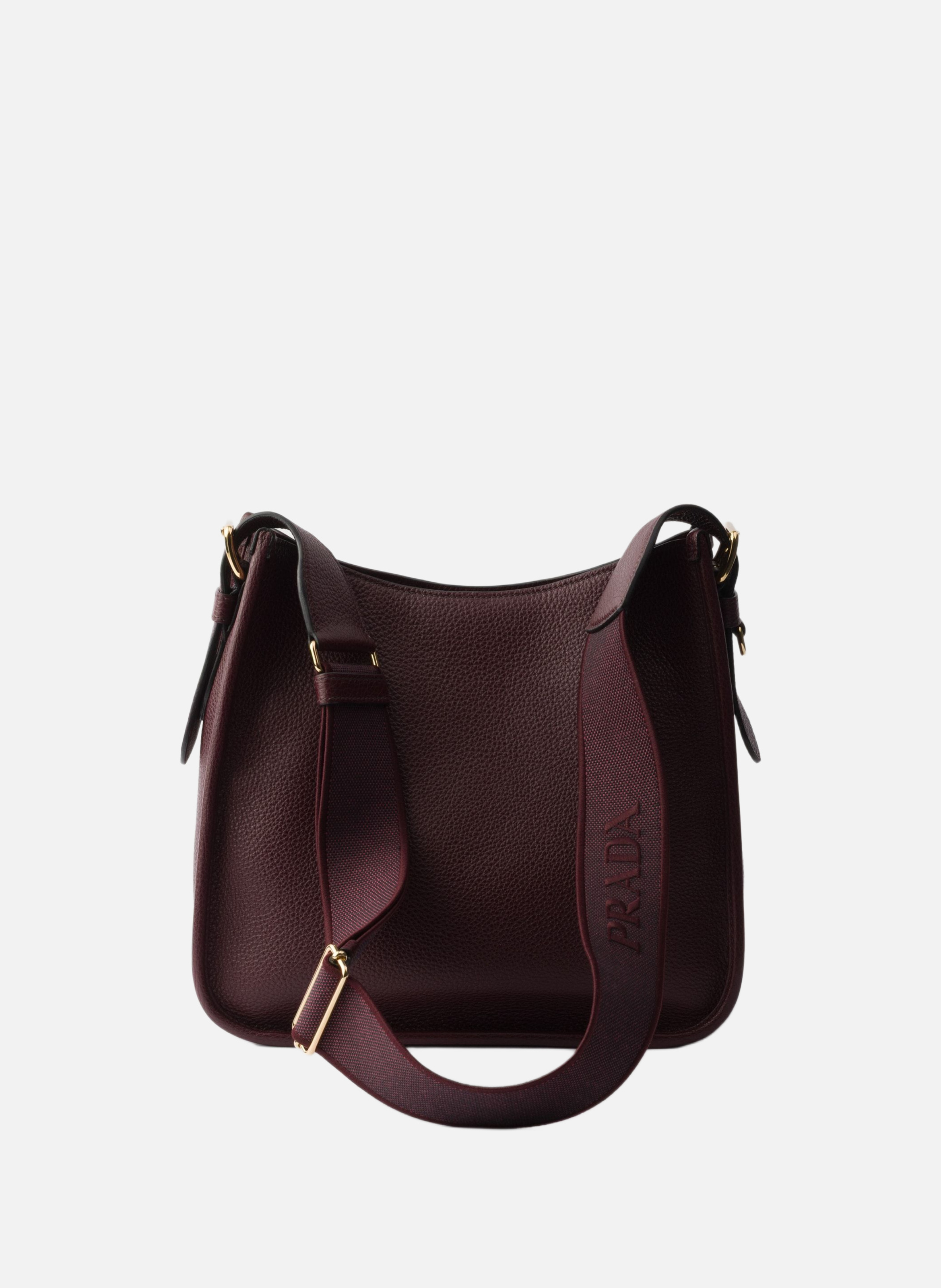 Sac en cuir PRADA Rouge