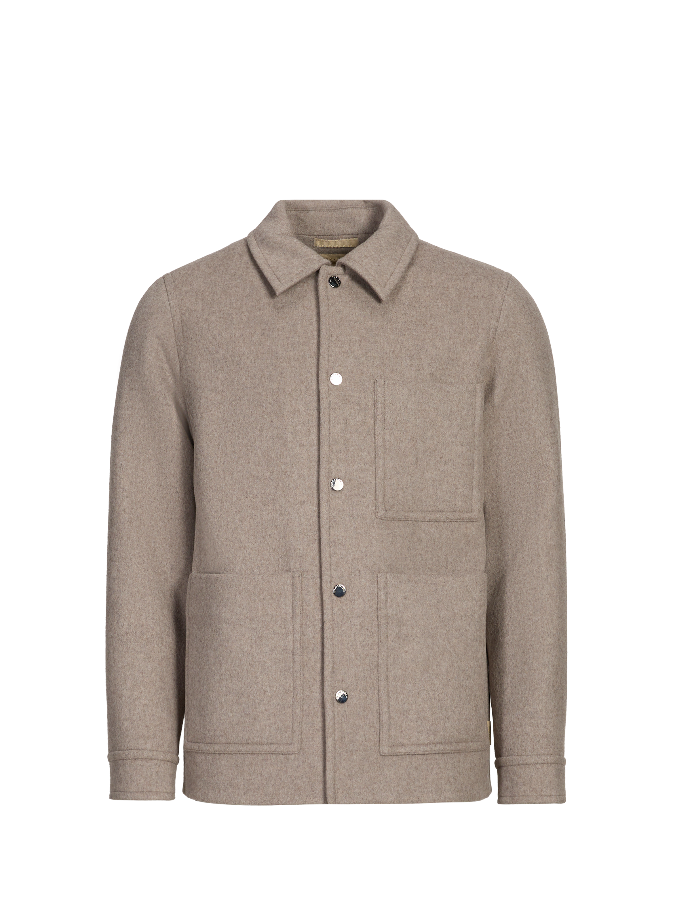 WOOLRICH Veste droite court en laine mélangée Multicolour