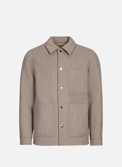 Veste droite court en laine mélangée WOOLRICH Veste droite court en laine mélangée WOOLRICH