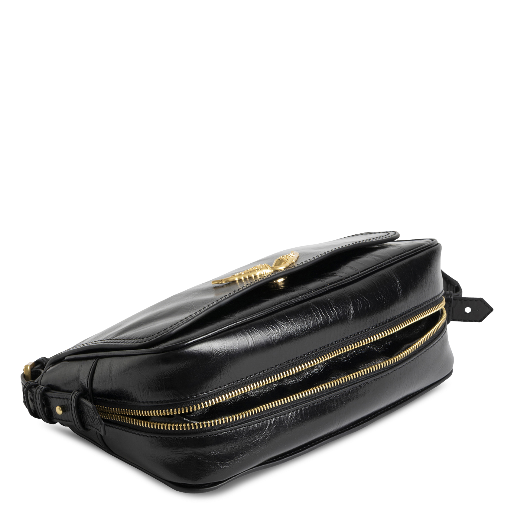 Sac porté épaule en cuir le zouzou ZADIG&VOLTAIRE Noir