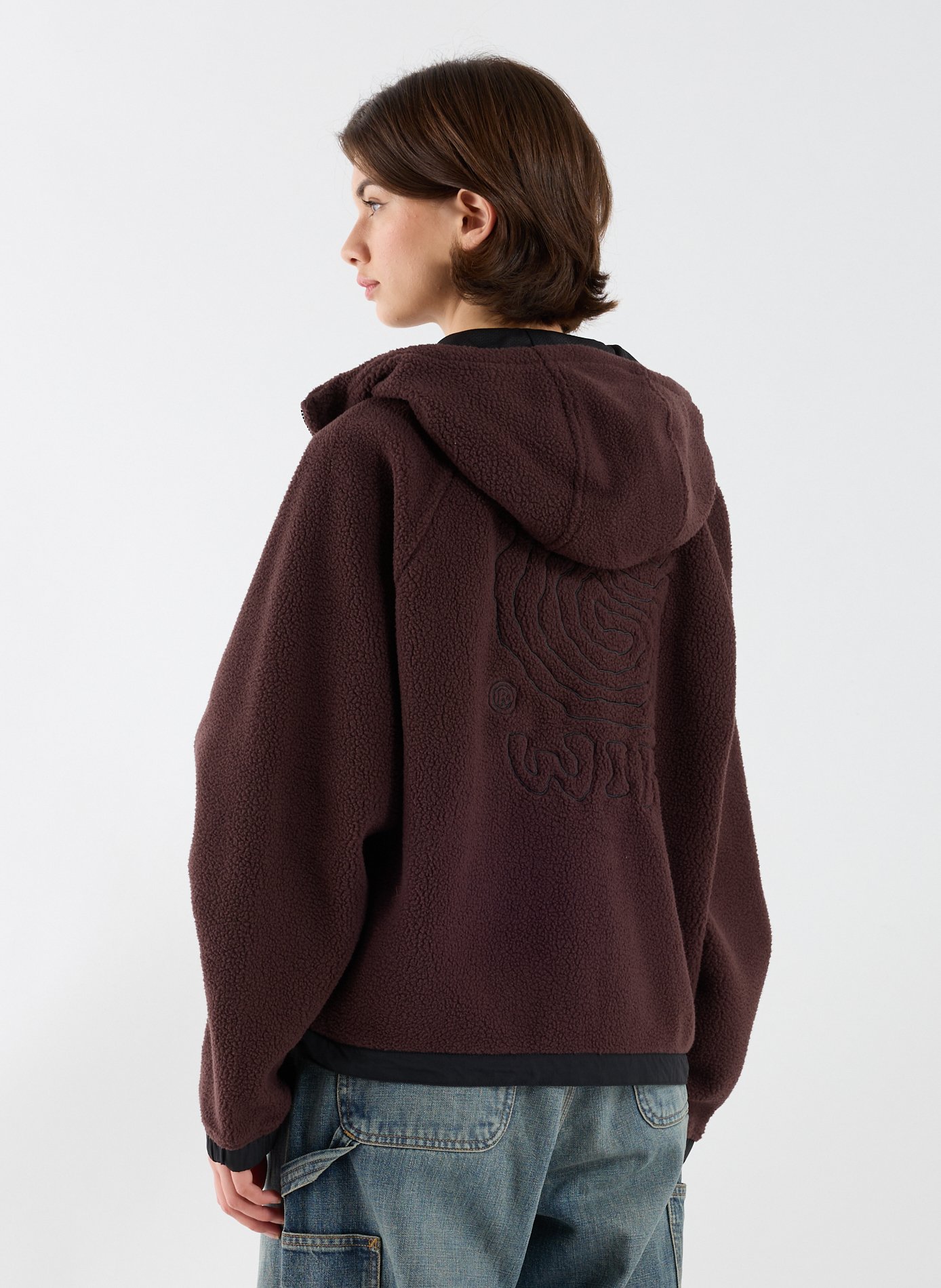 Oversized fleece jacket CARHARTT WIP Brown