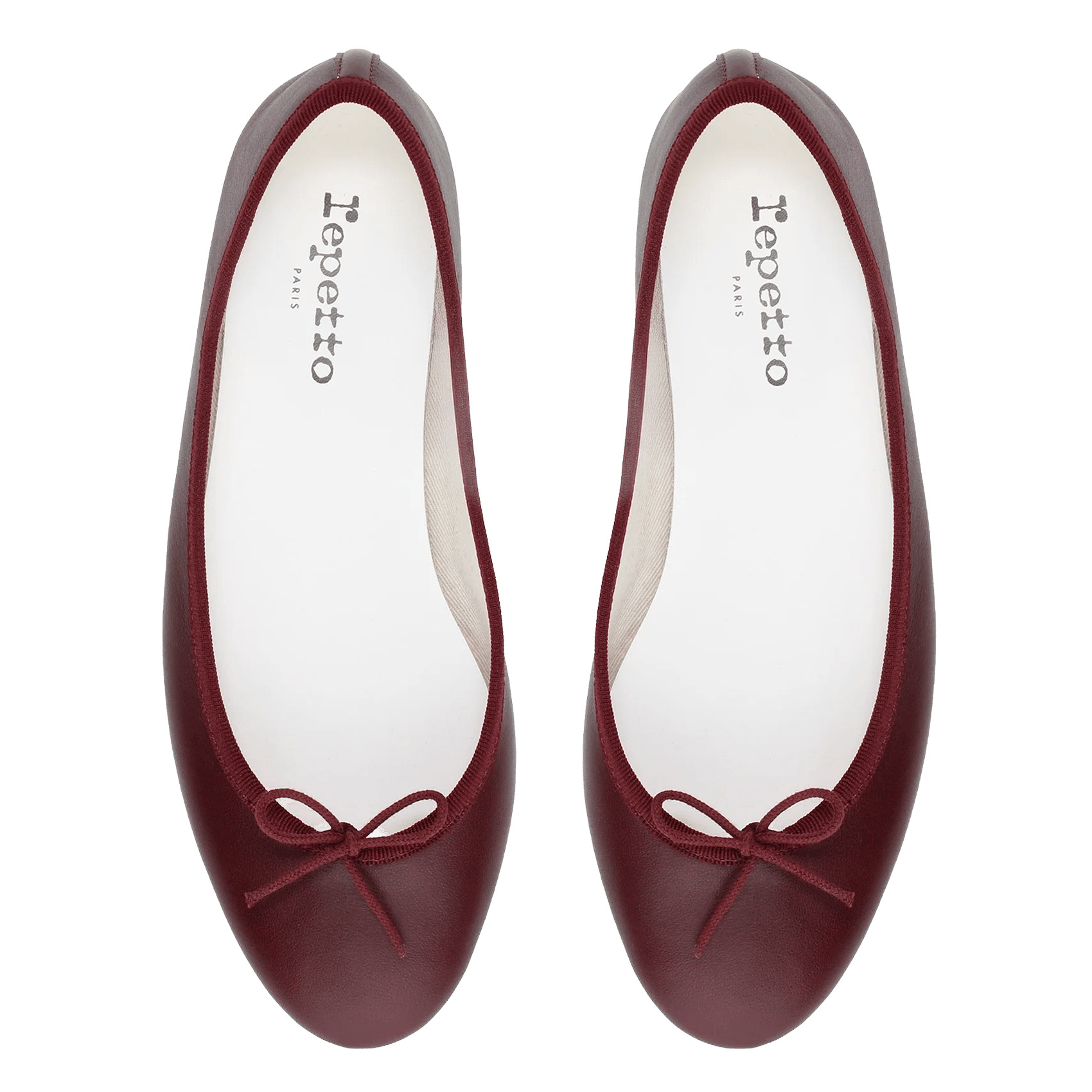 Ballerines en cuir cendrillon REPETTO Rouge