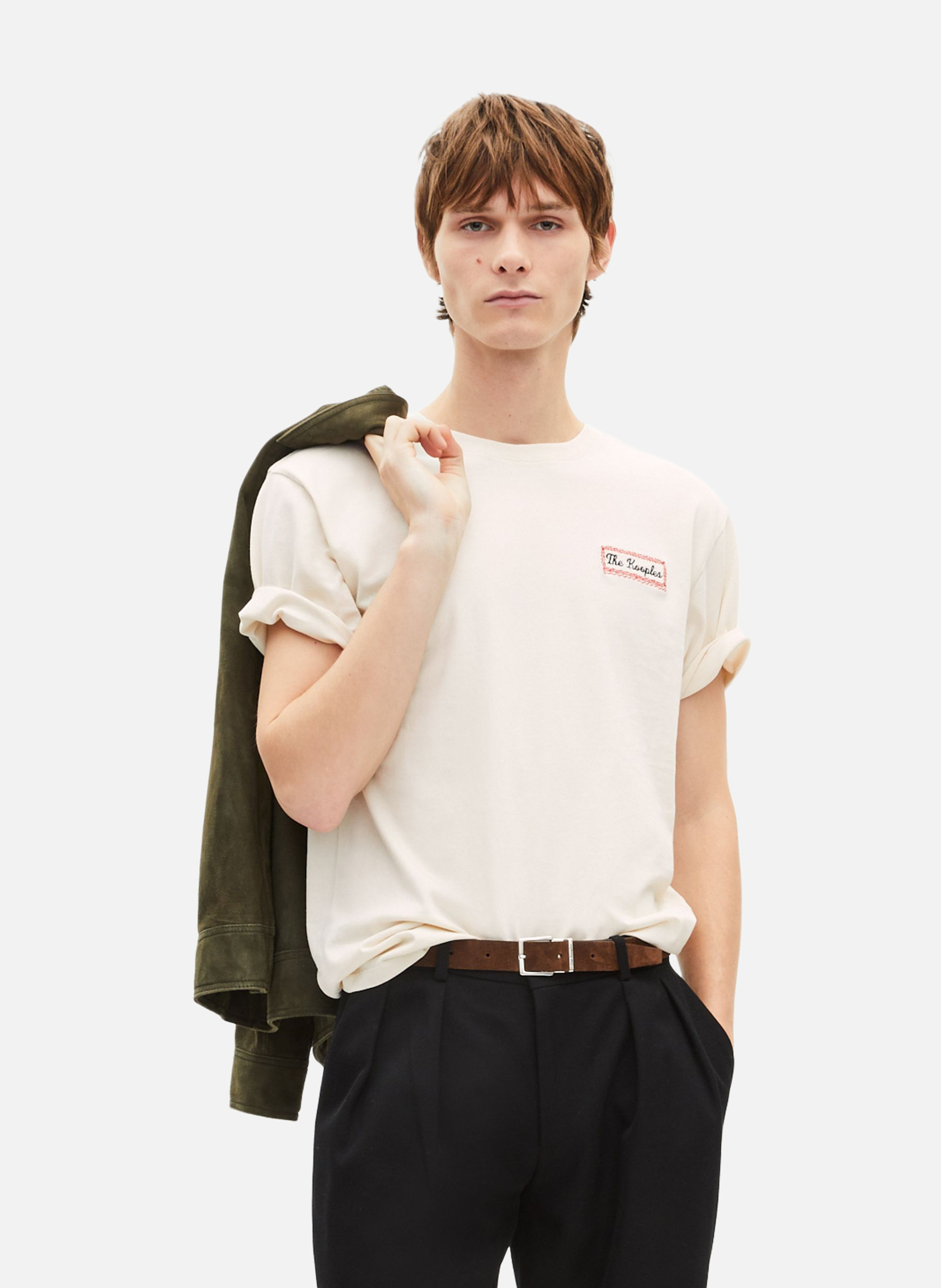 Ceinture en suède THE KOOPLES Marron