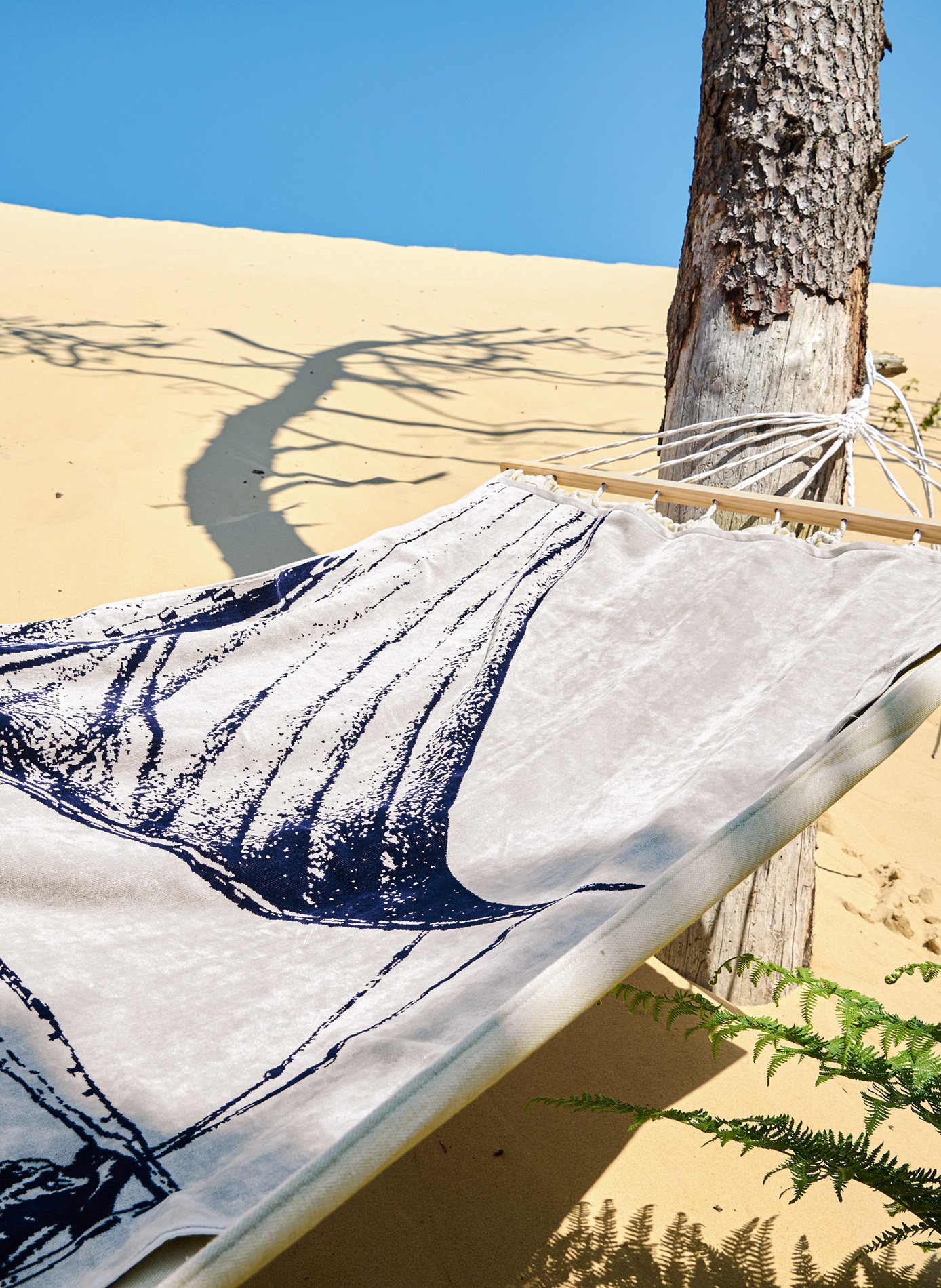 Drap de plage felucca ANNE DE SOLENE Bleu