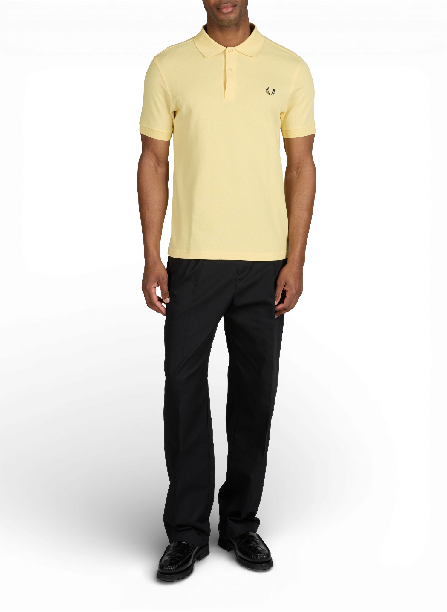Cotton pique polo shirt FRED PERRY Yellow