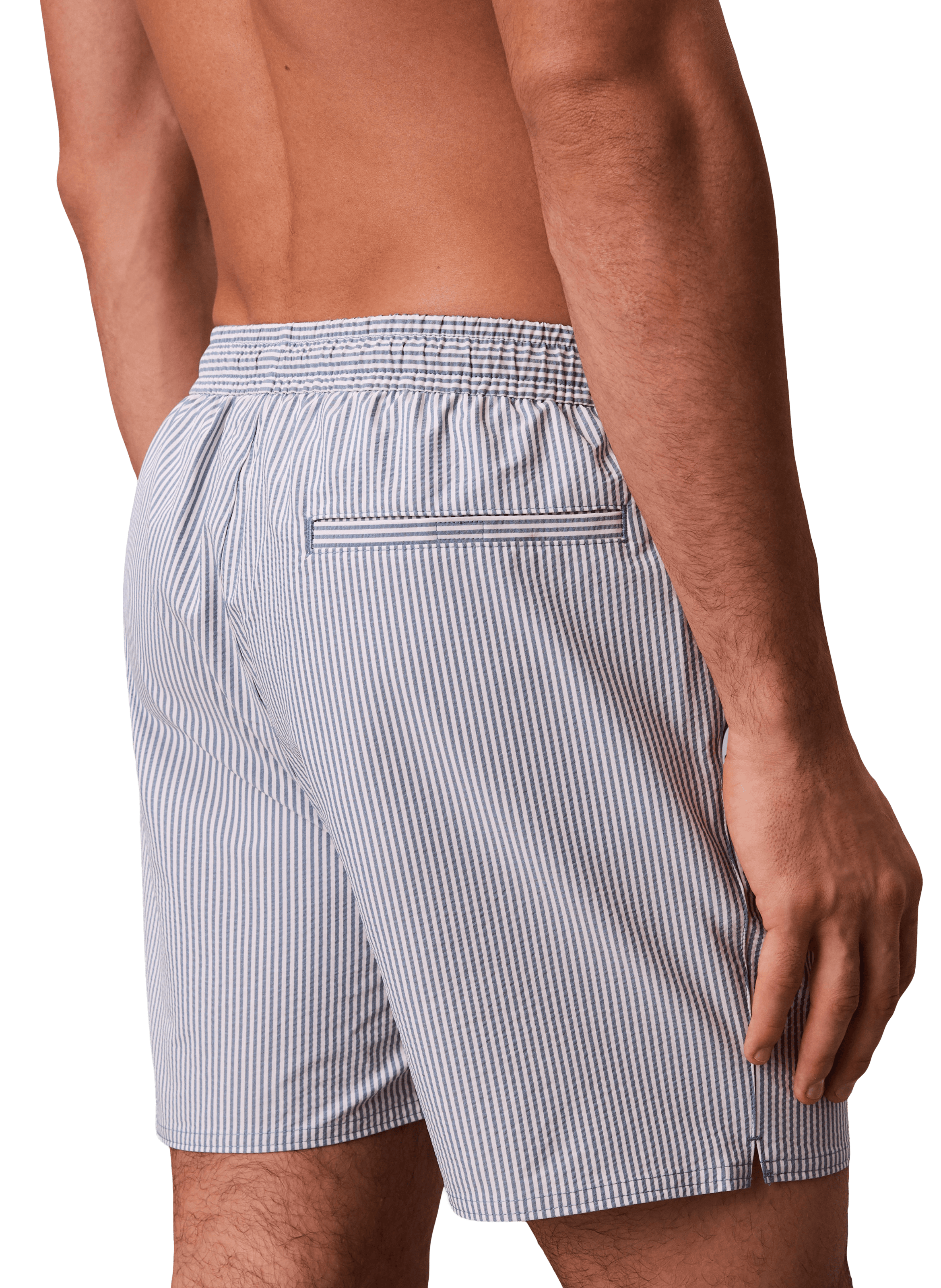 Striped swim shorts CALVIN KLEIN Blue