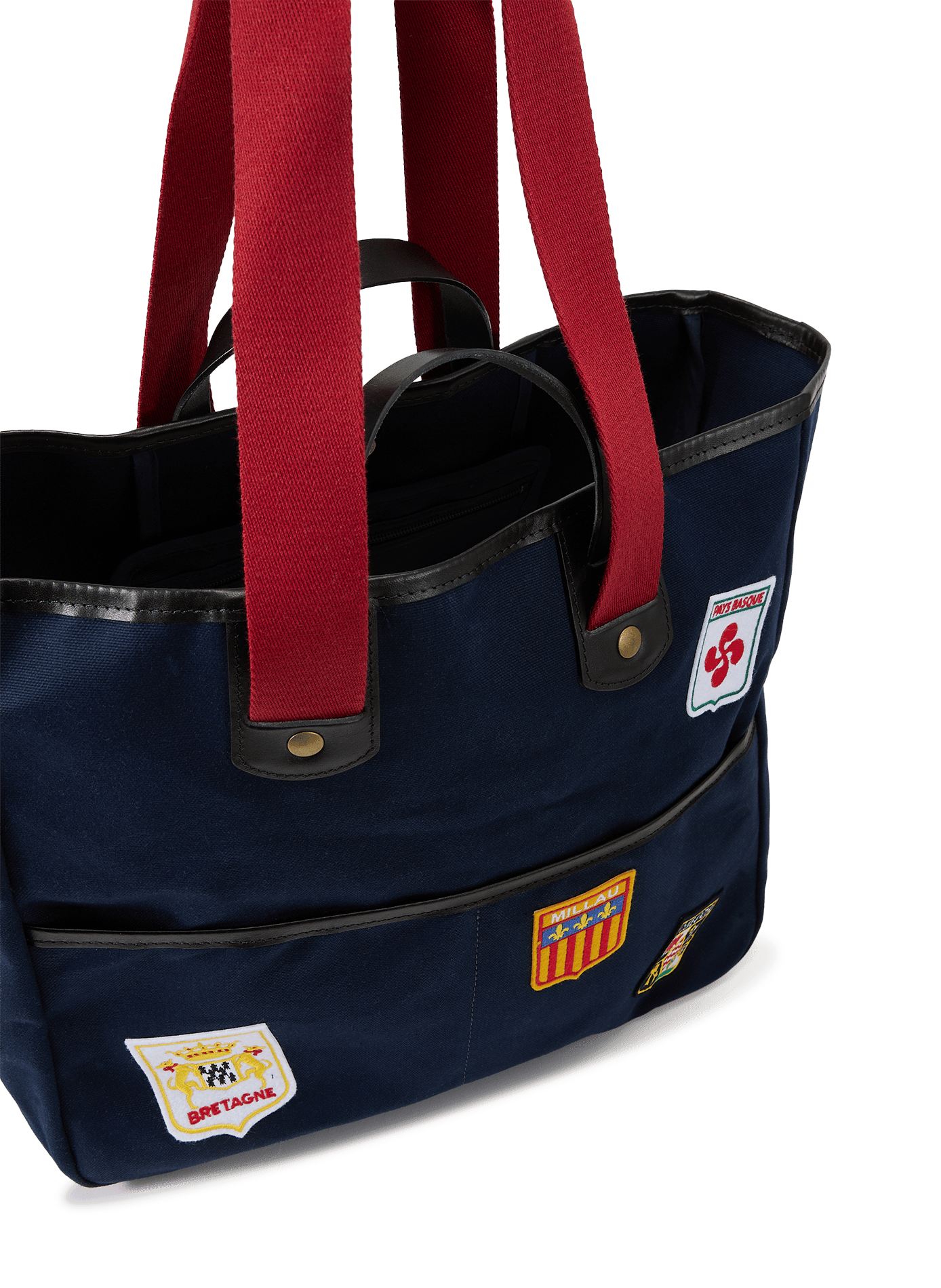 Tote bag with cotton patches BLEU DE CHAUFFE Blue