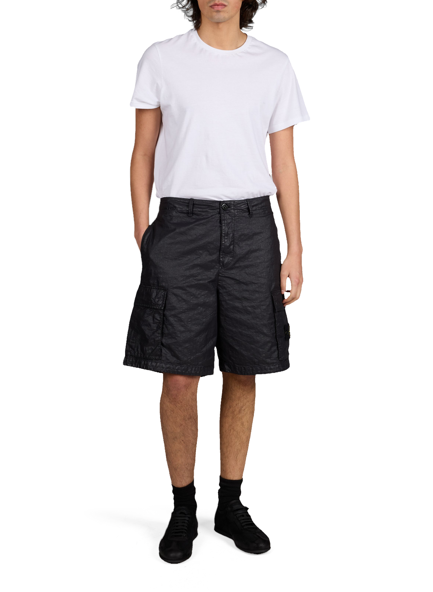 Short brillant STONE ISLAND Black