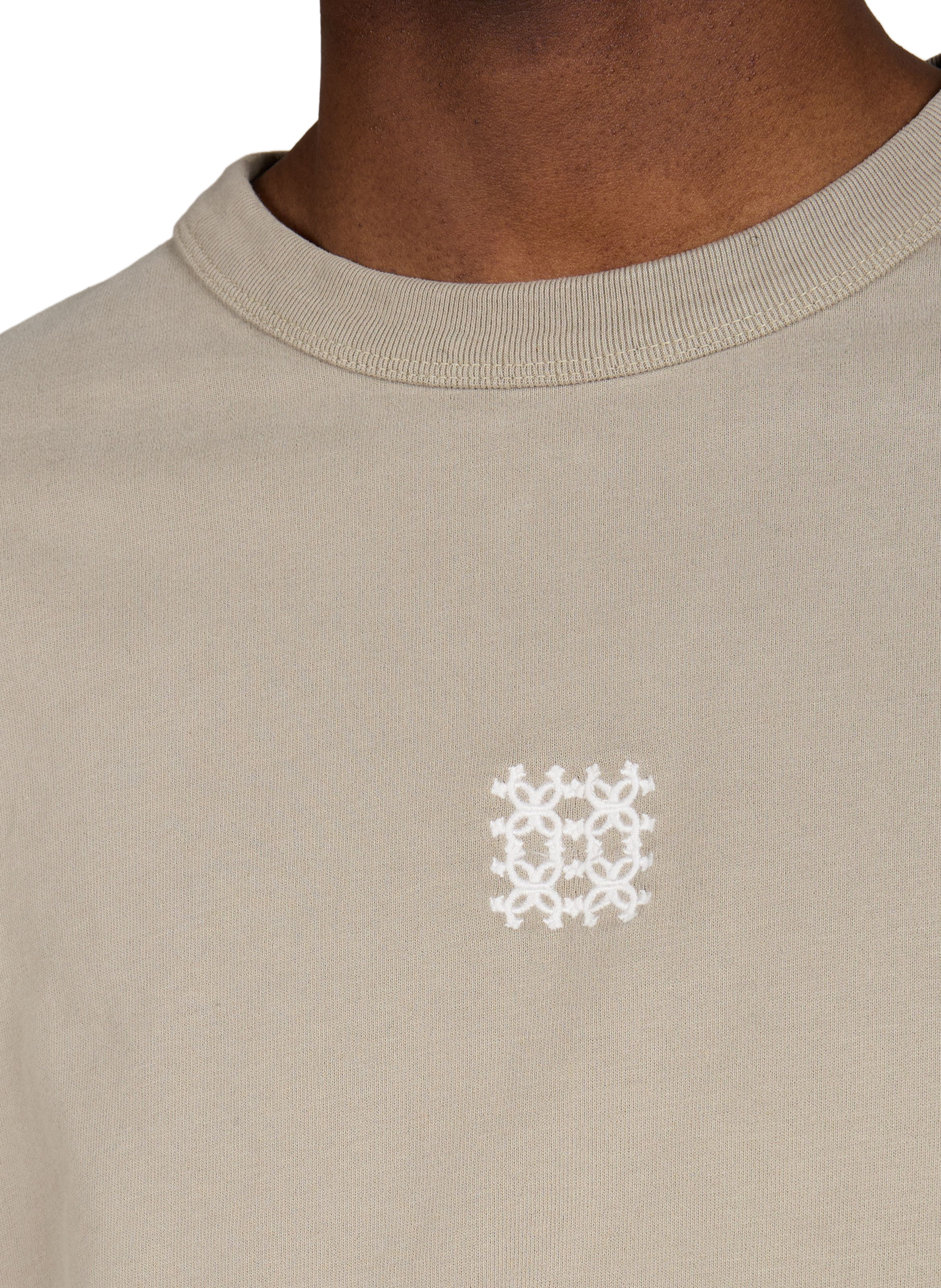 Long-sleeve cotton T-shirt CALEB Grey