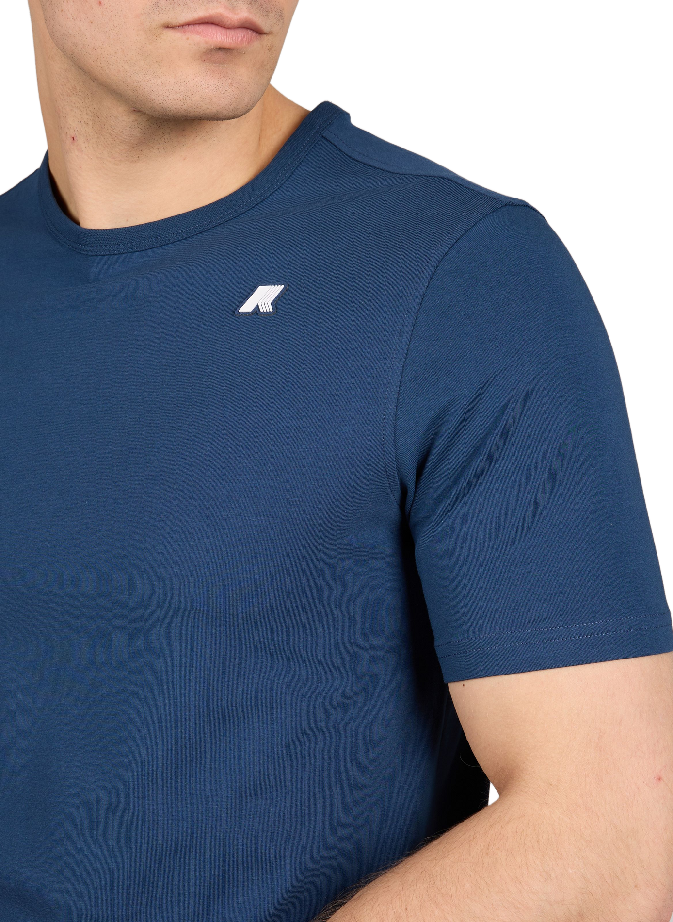 T-shirt en jersey de coton mélangé K-WAY Bleu