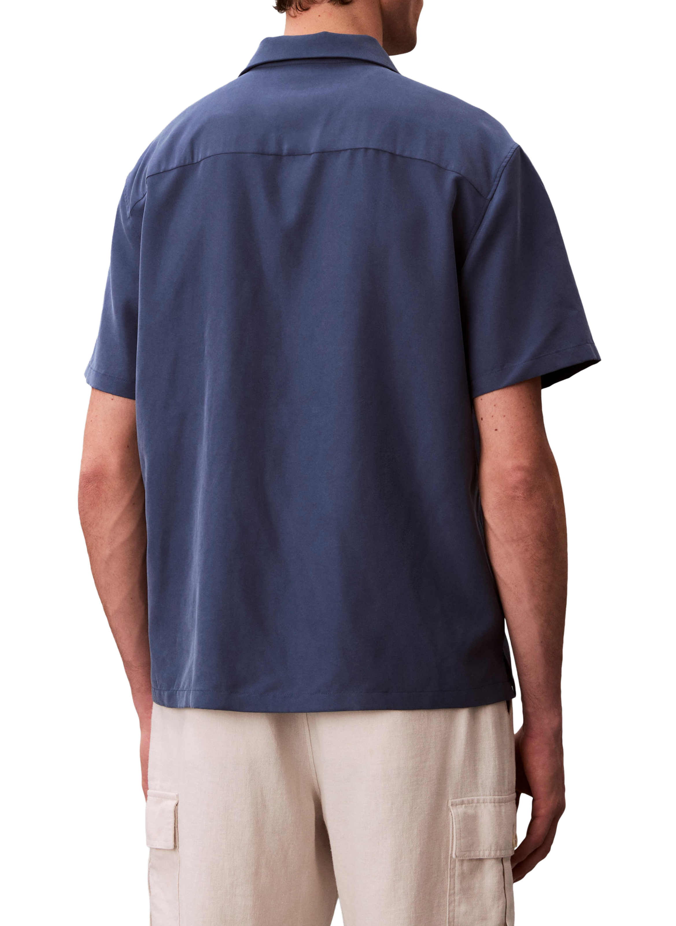 Chemise droite à manches courtes CALVIN KLEIN Bleu