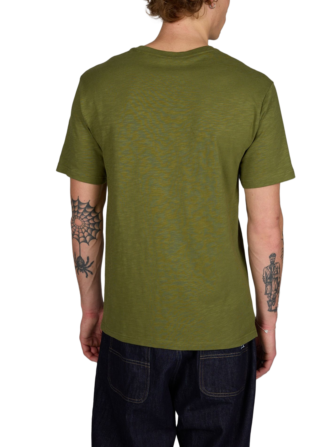 Straight-fit cotton T-shirt CLOSED Green