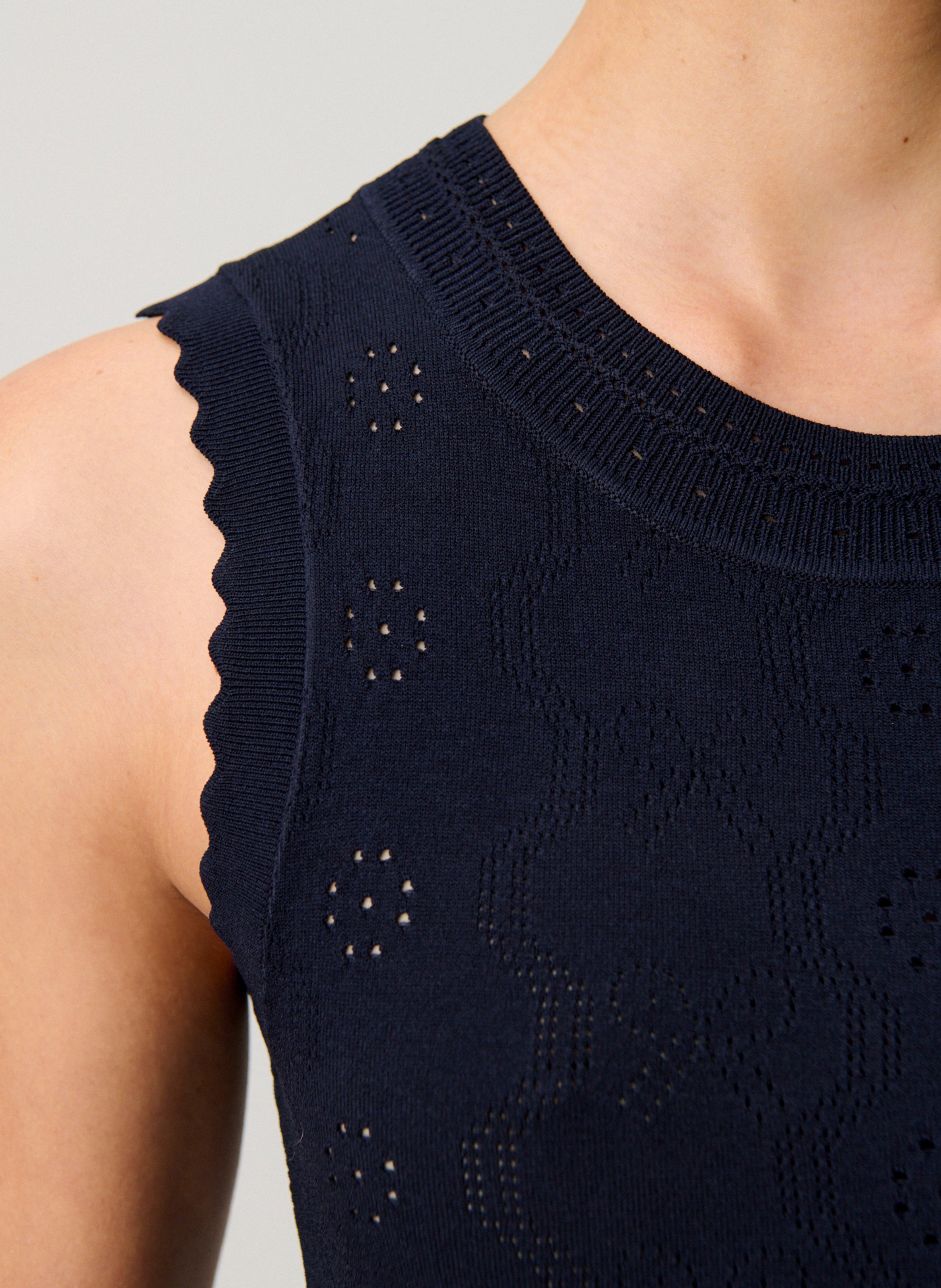 Robe courte col rond CLAUDIE PIERLOT Bleu