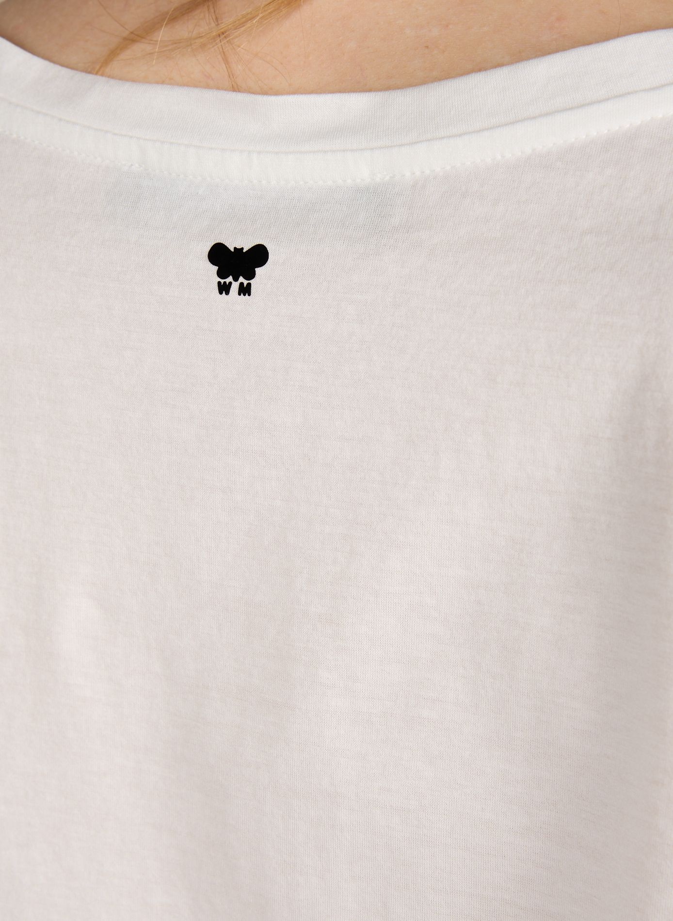 Top copped brodé en coton MAX MARA WEEK END Blanc