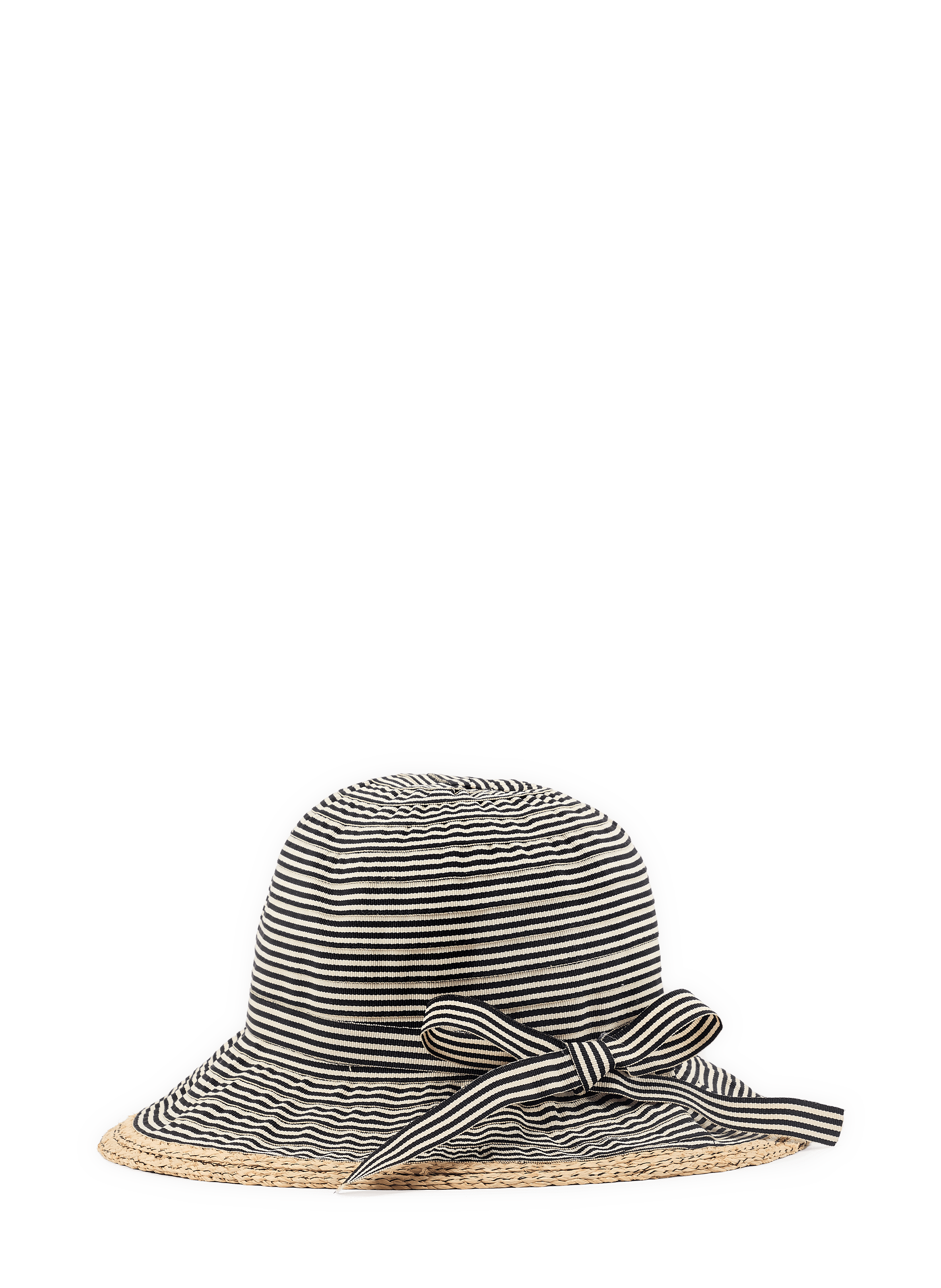 Chapeau paille rayé AU PRINTEMPS PARIS Multicolore