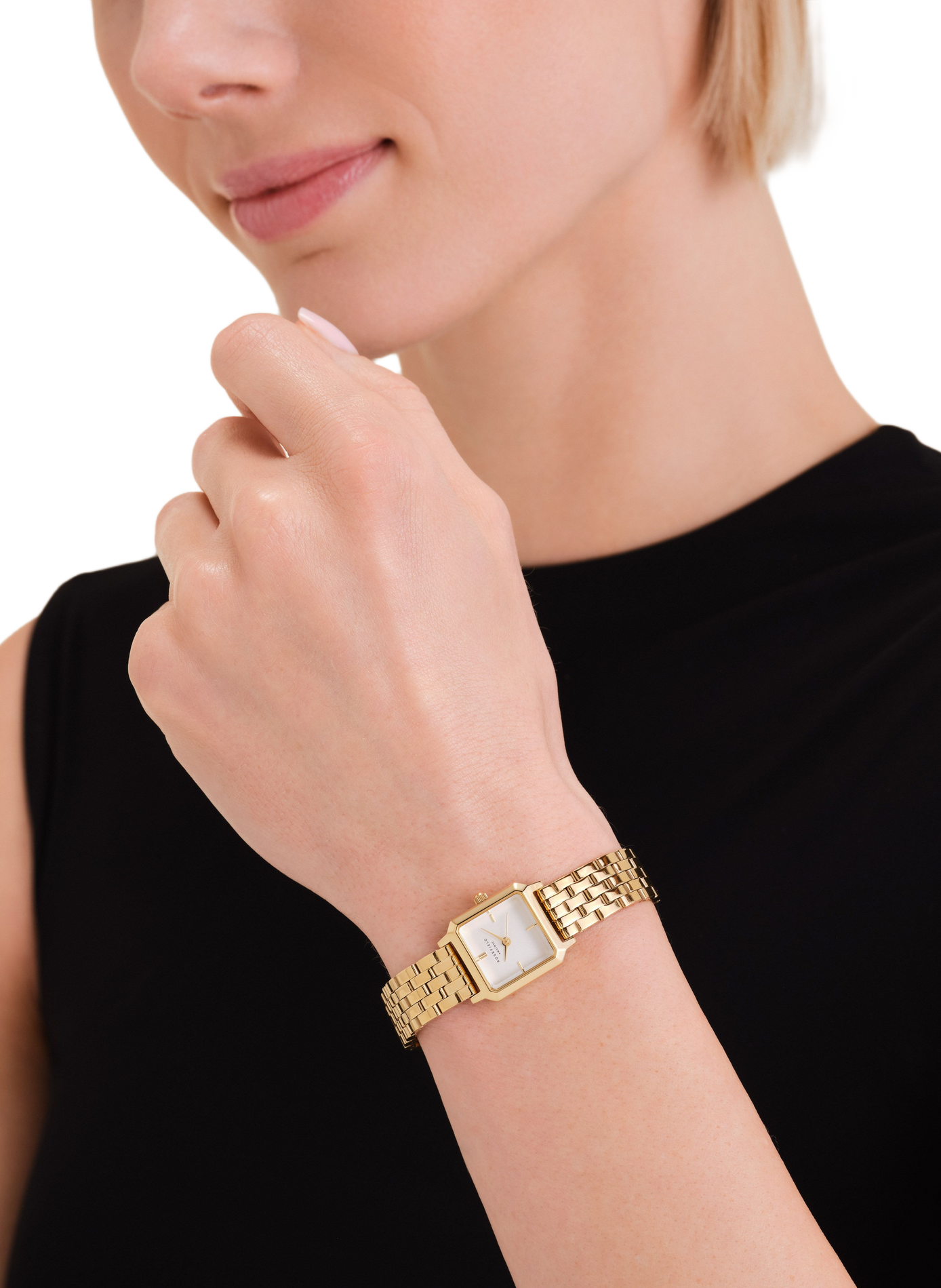 Montre analogique Boxelle en acier inoxydable ROSEFIELD Blanc