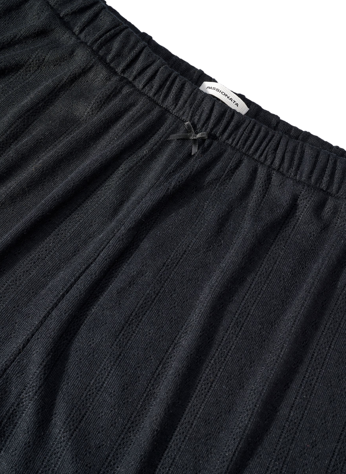 Wide solid color pajama bottoms PASSIONATA Black