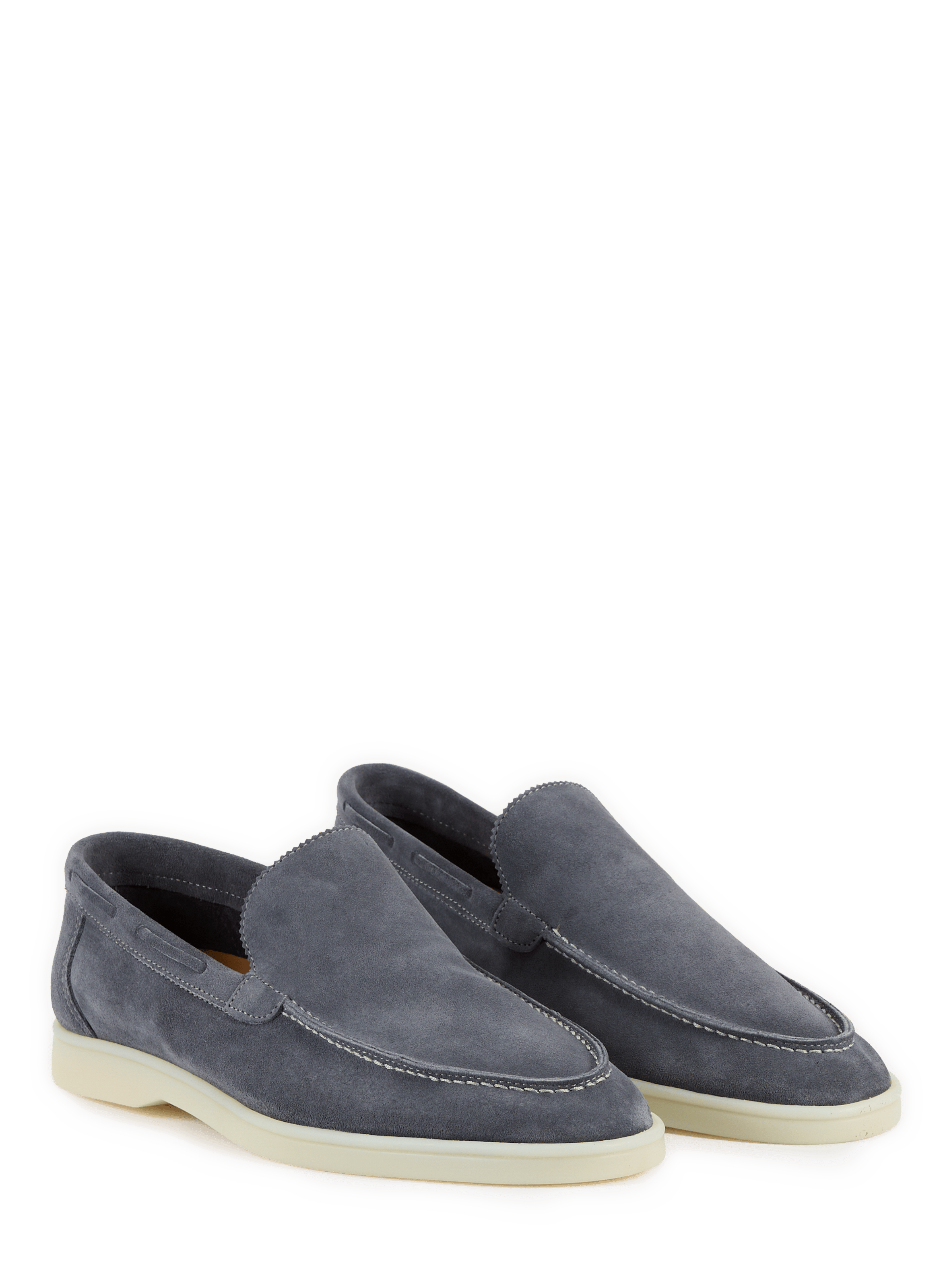 Mocassins en cuir suédé Bleu