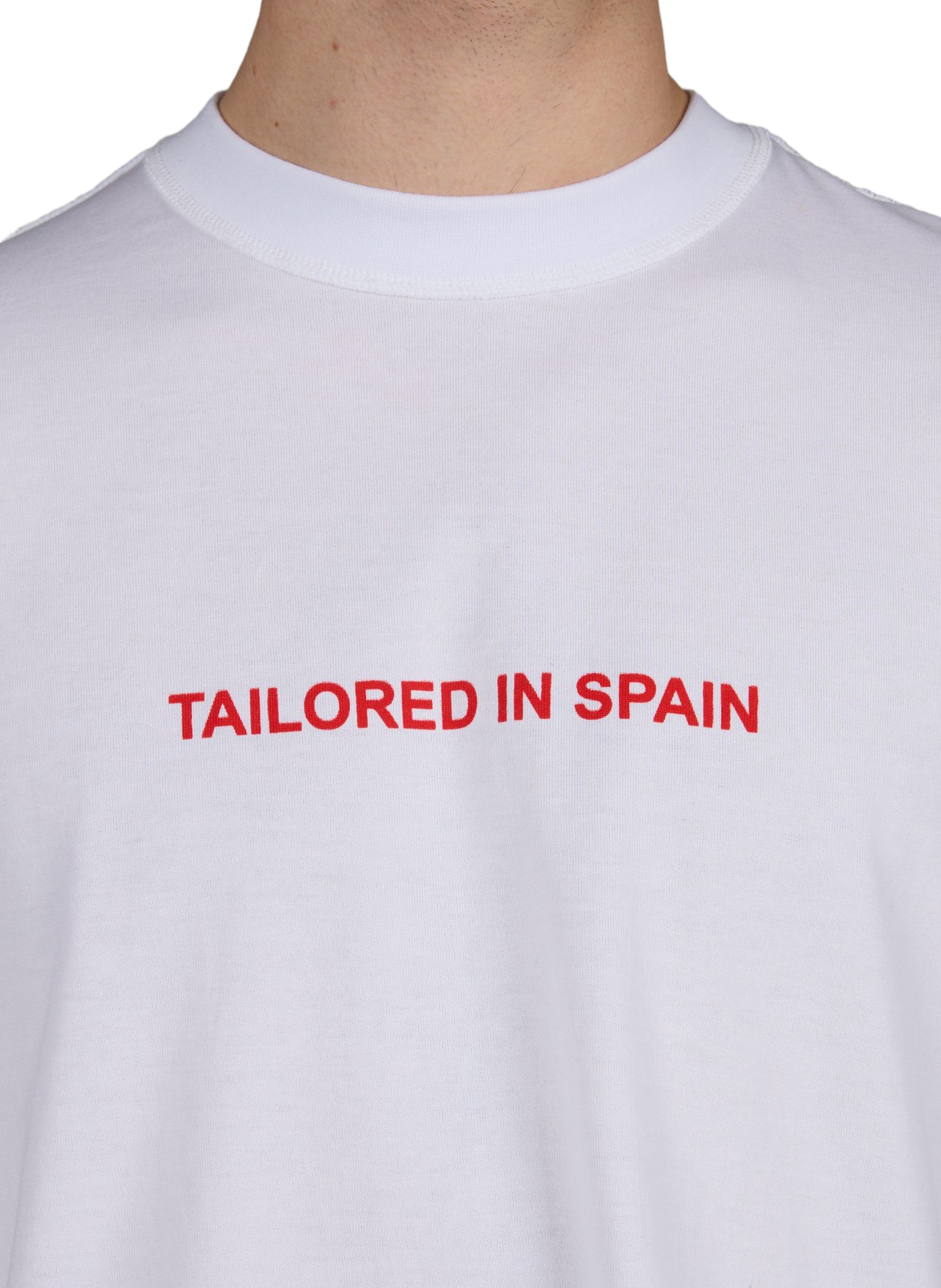 T-shirt col rond en coton SONIA CARRASCO Blanc