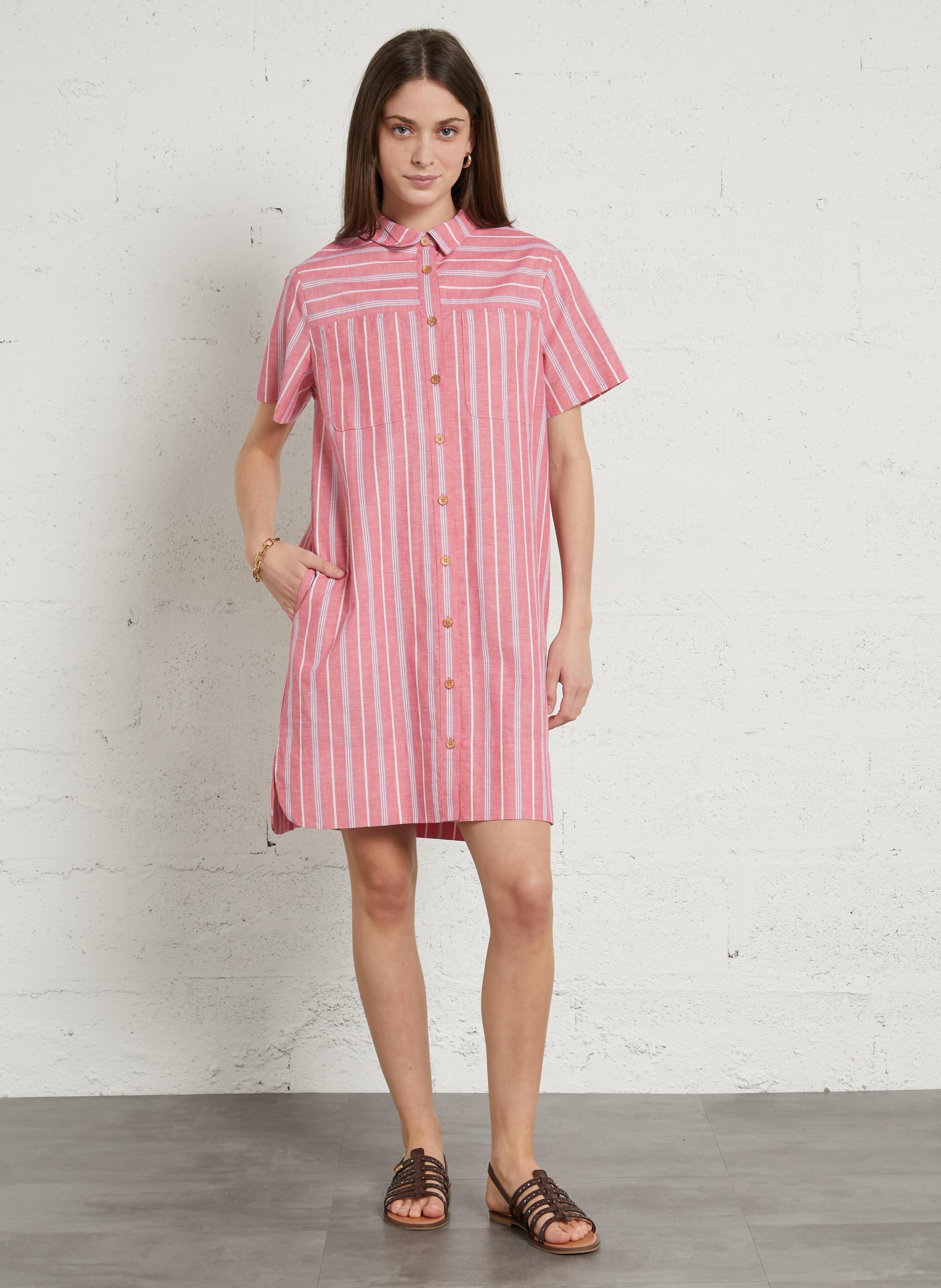 Robe courte à rayures heritage ARMOR-LUX Roze