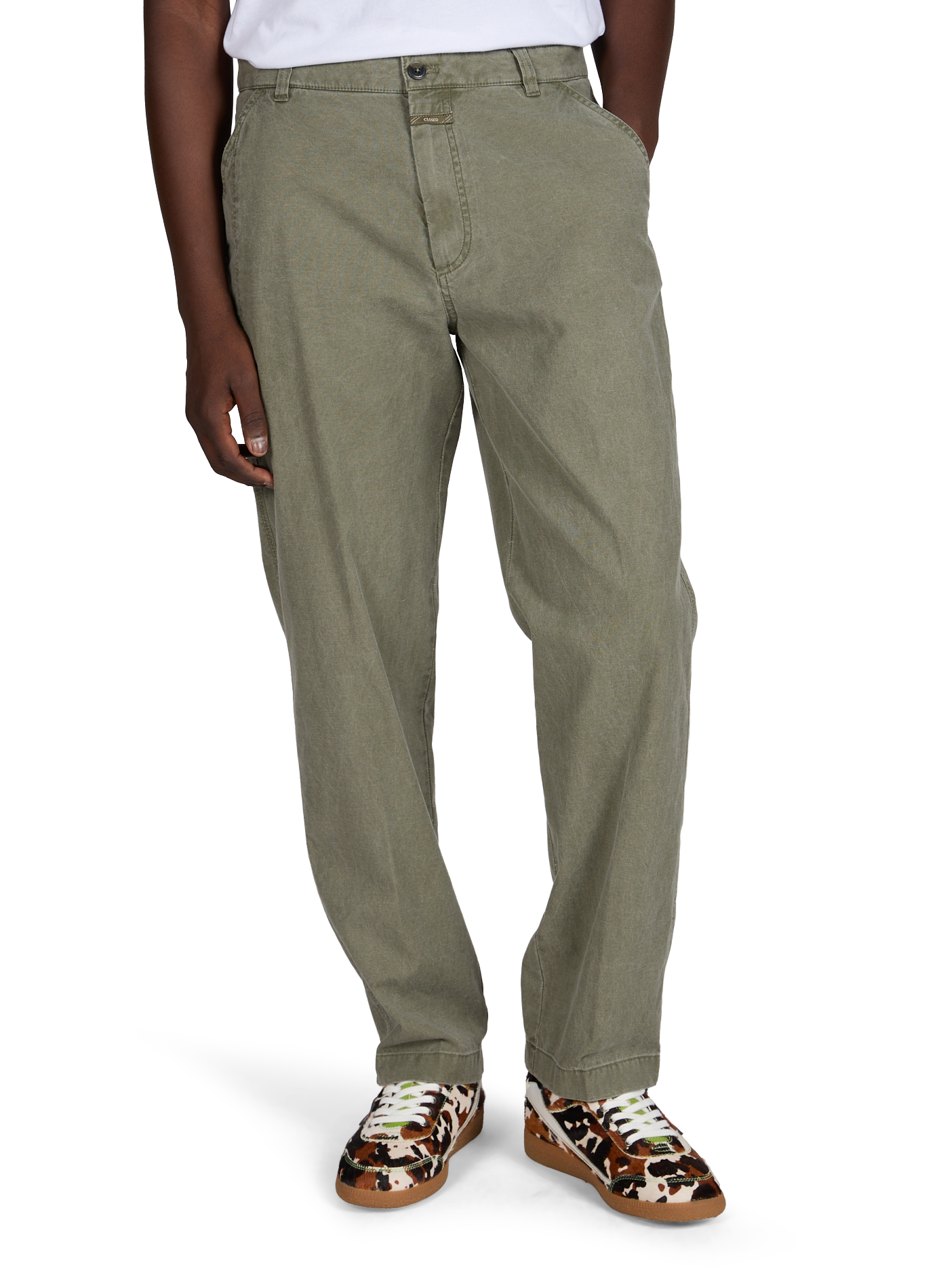 Pantalon chino Toledo en coton  CLOSED Vert