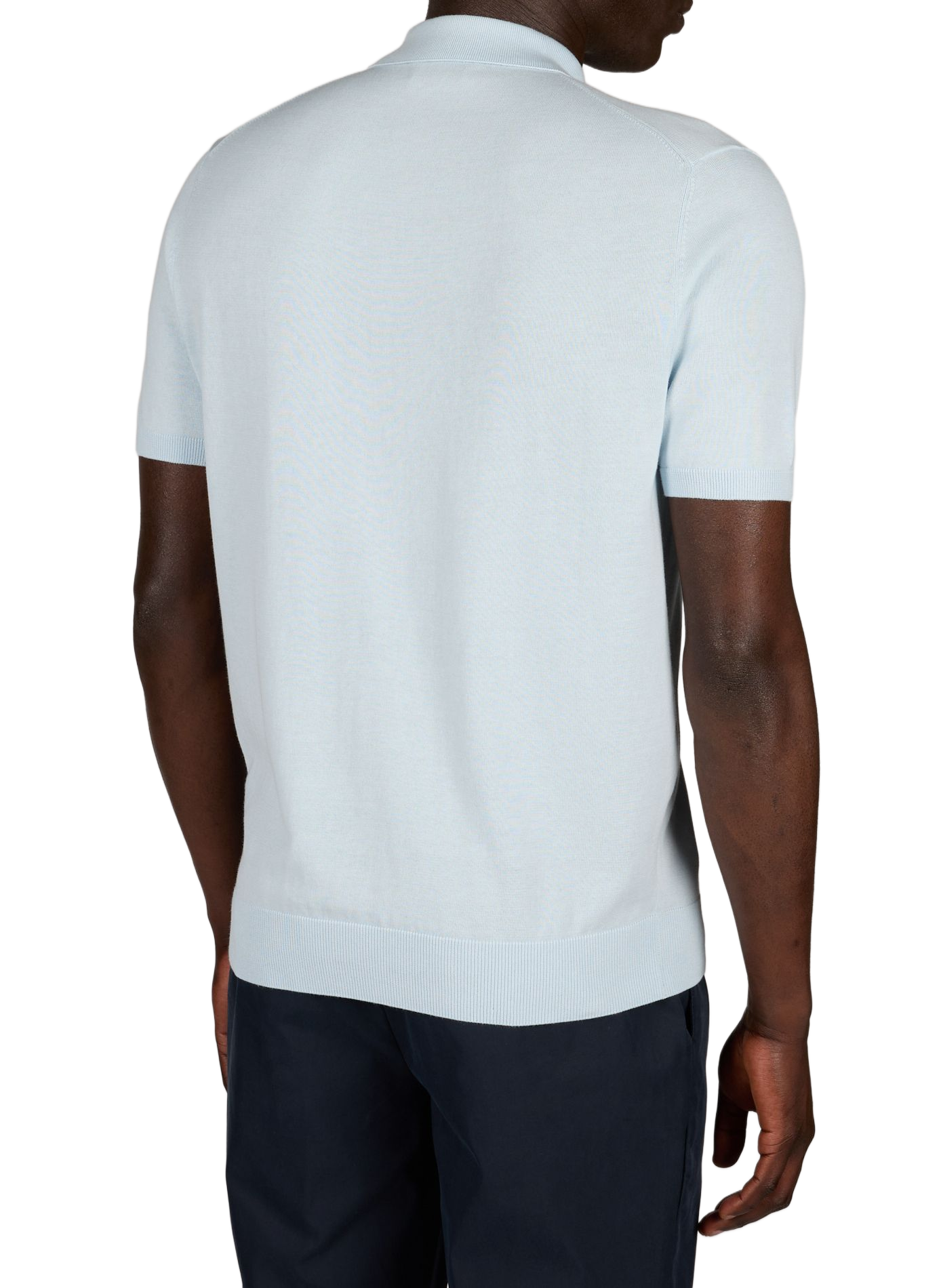 Kurzarm-Poloshirt aus Baumwolle PIERRE CARDIN Blau