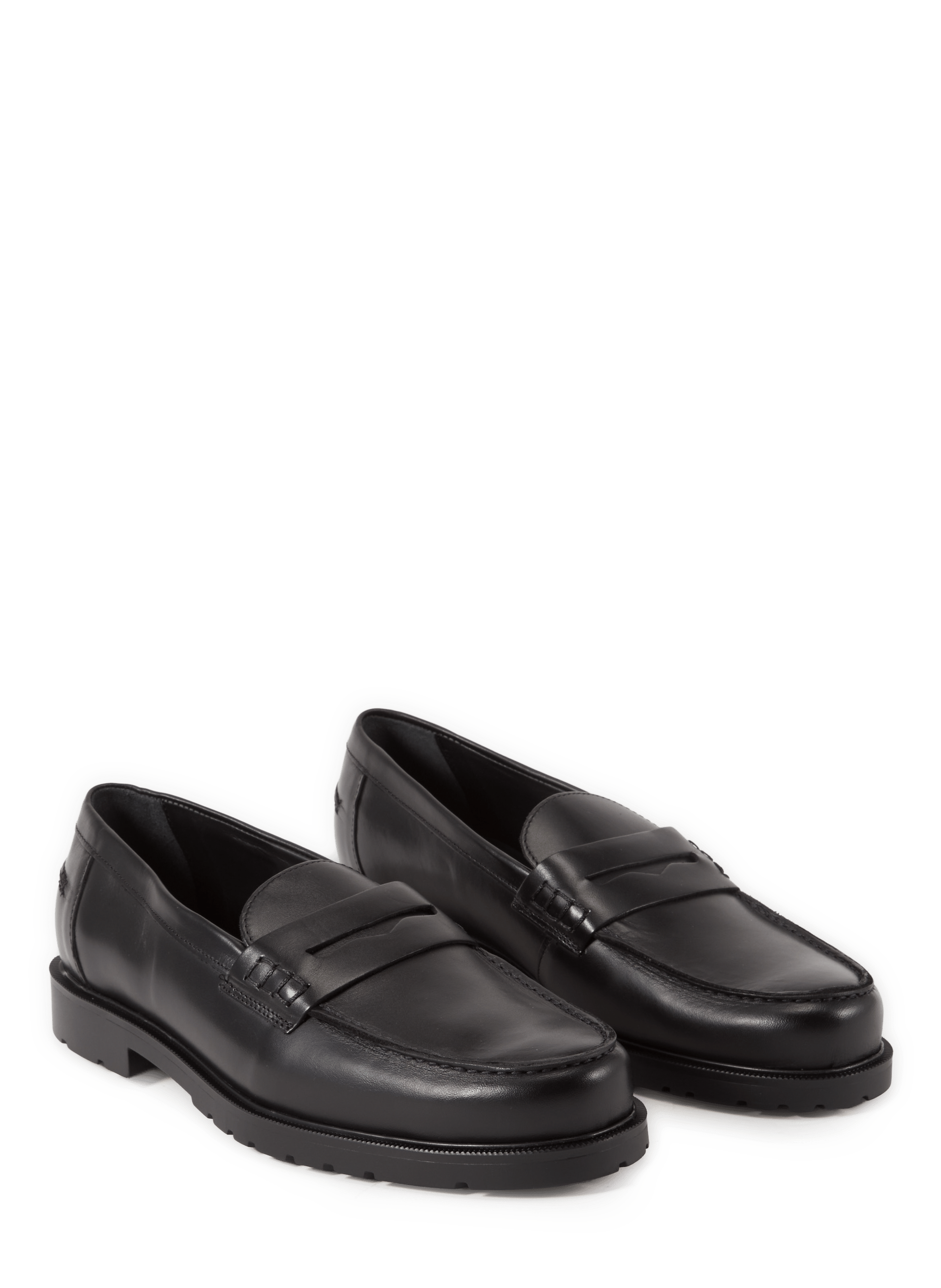 Mocassins Escale à semelle crantée en cuir KLEMAN Noir