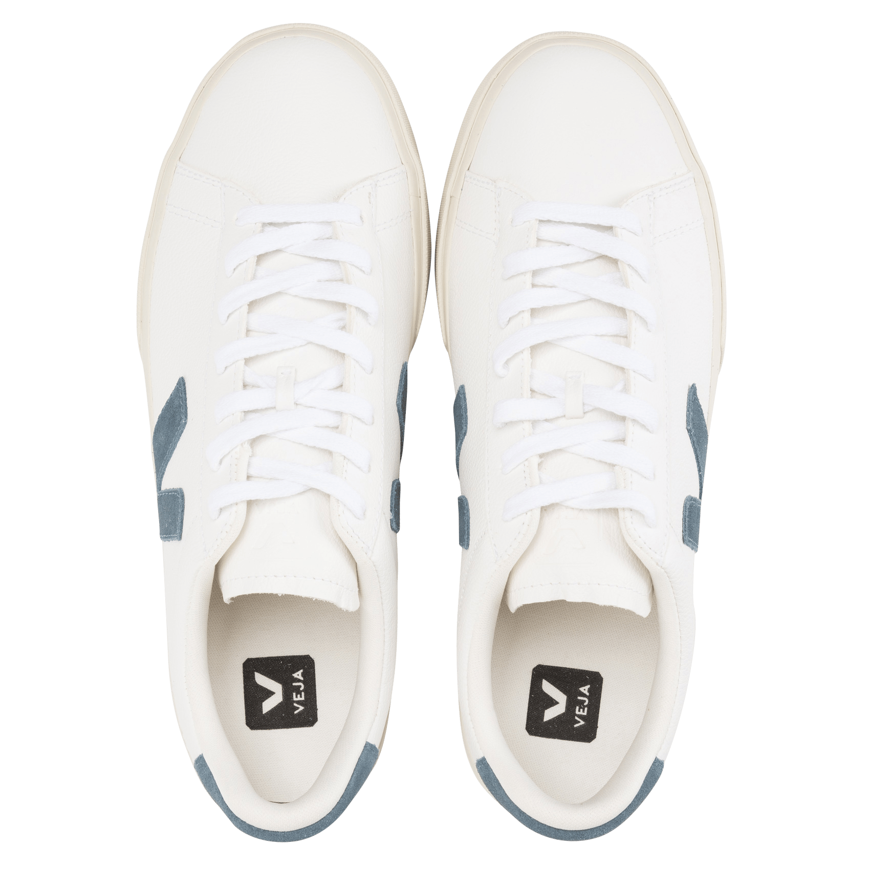Baskets basses en cuir campo VEJA Blanc