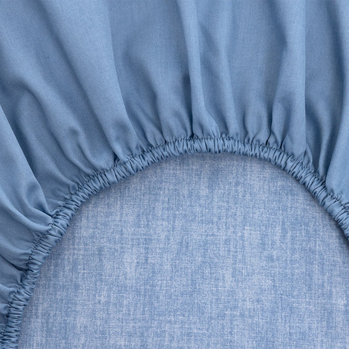 Drap housse en satin de coton, b linea BOSS HOME Bleu
