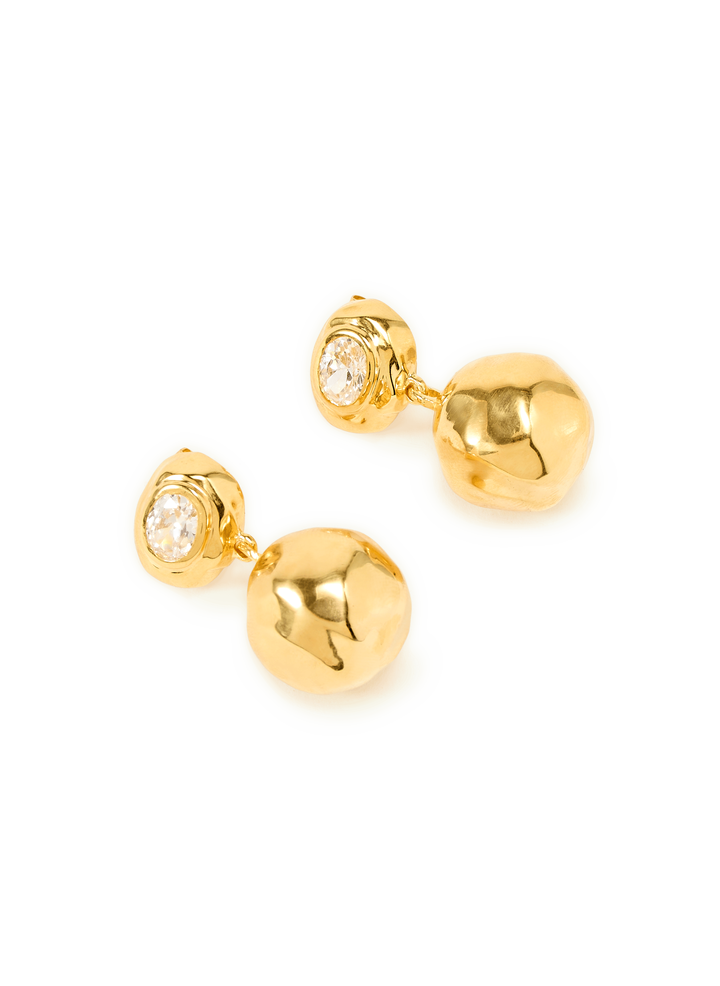 Pleated ball earrings JOANNA LAURA CONSTANTINE Golden