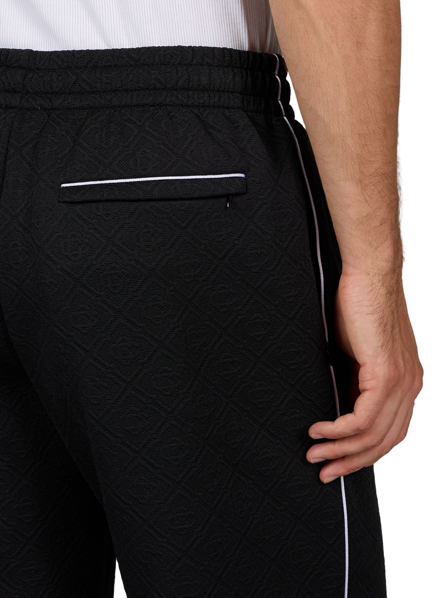 Logo-print cotton blend pants CASABLANCA PARIS Black
