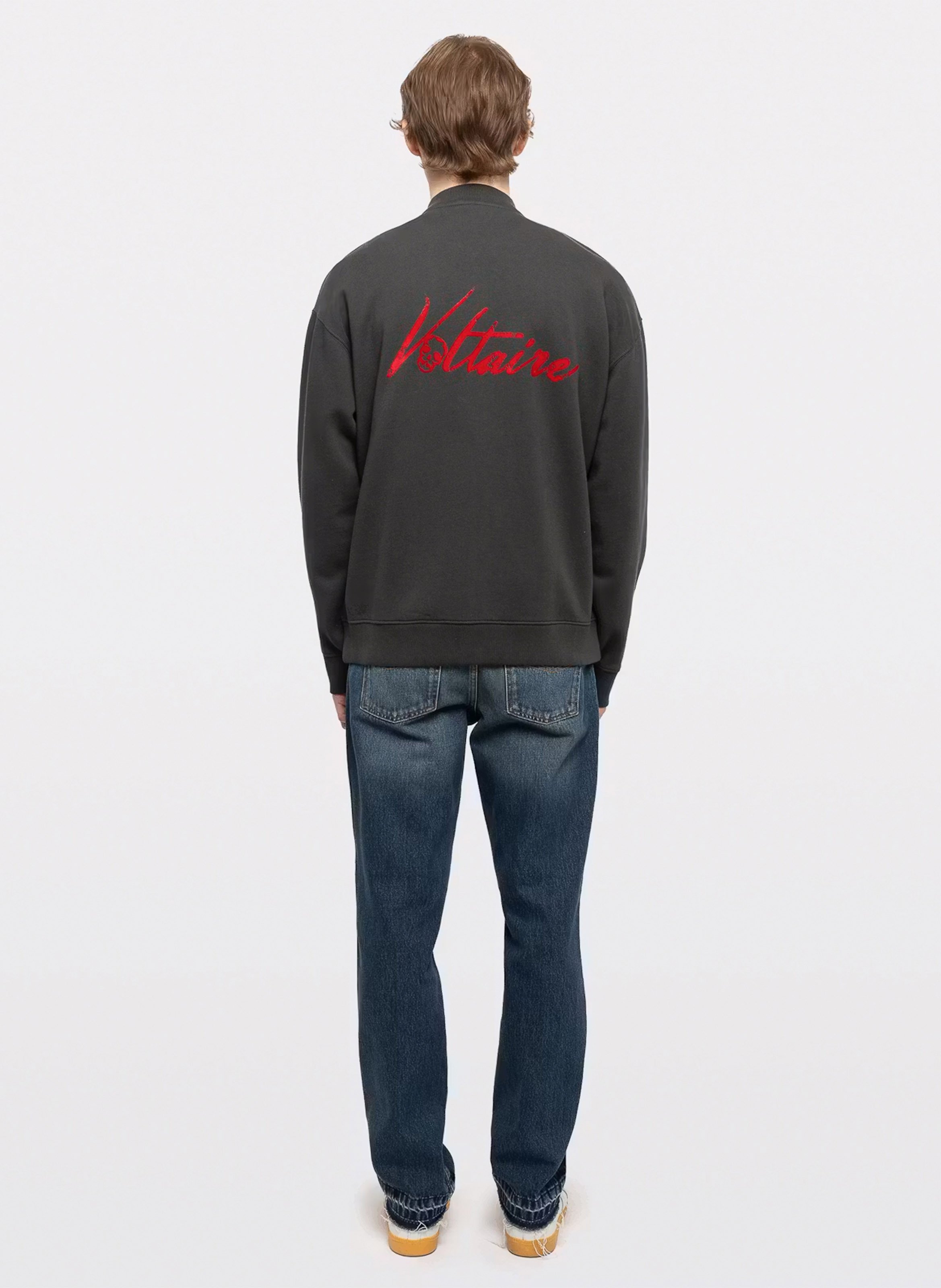 Sweat col rond en coton moy ZADIG&VOLTAIRE Gris