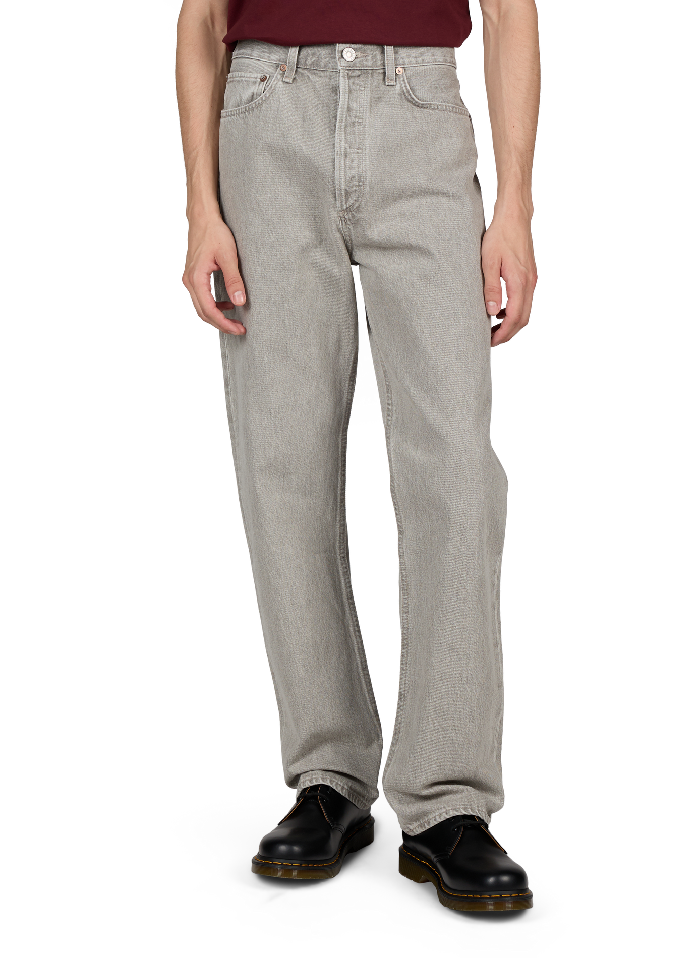 Straight Leg 90's Cotton Jeans AGOLDE Grey