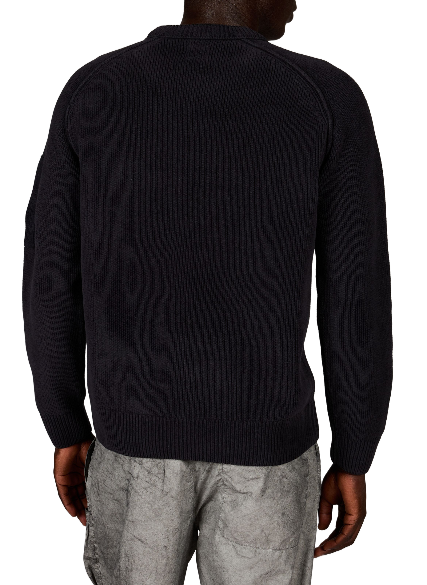 Gerippter Pullover mit charakteristischem Baumwolllogo CP COMPANY Blau
