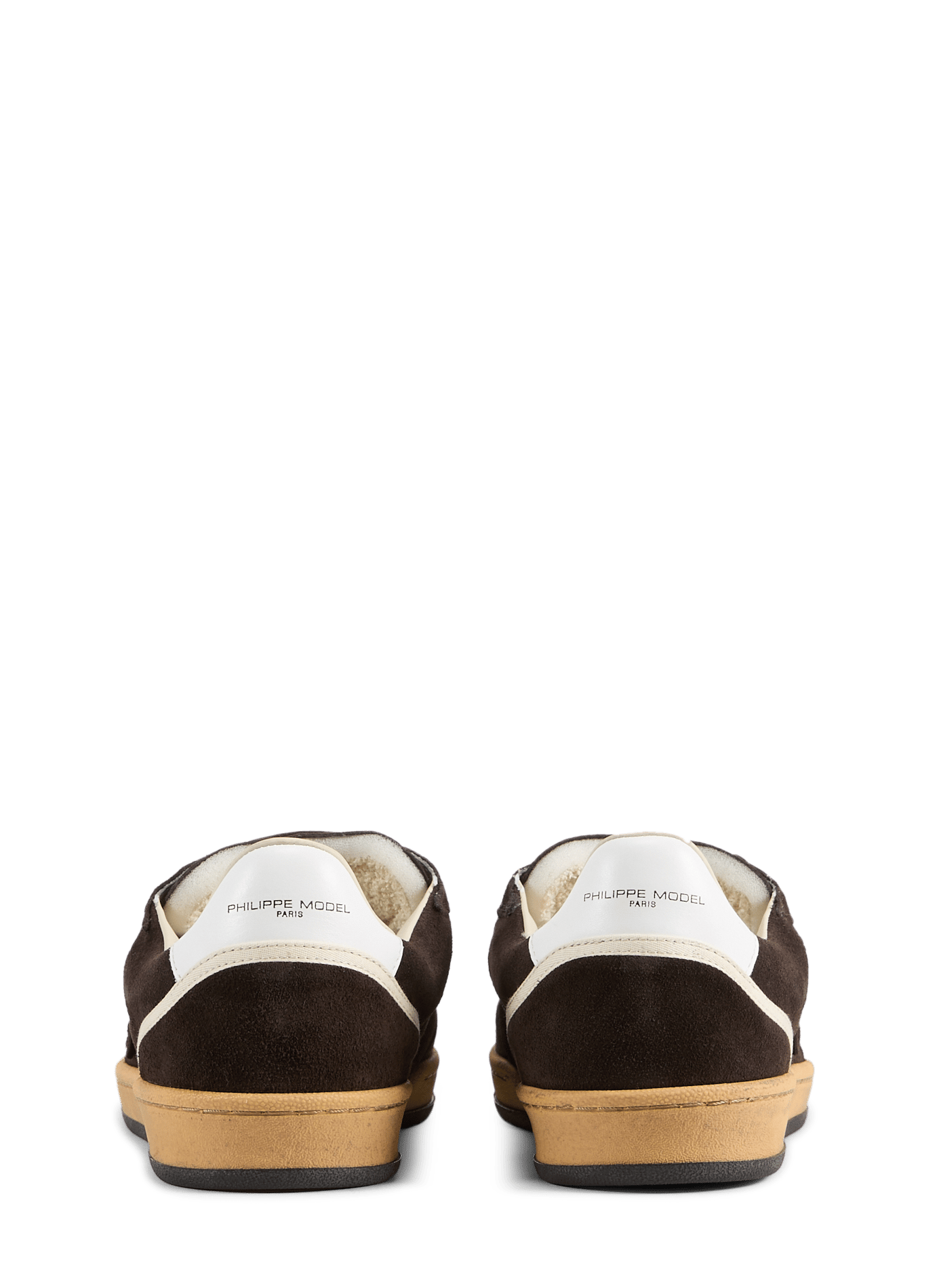 Baskets basses en cuir  PHILIPPE MODEL Marron
