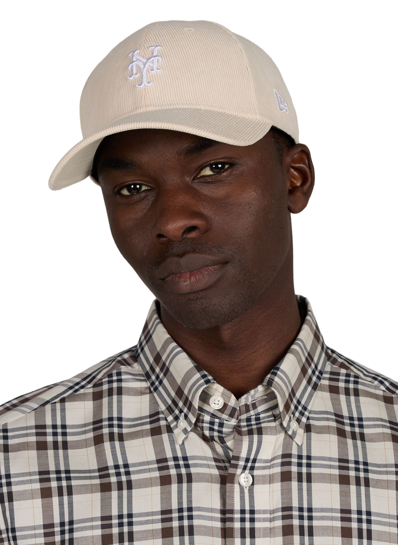 Ribbed cap with embroidered logo NEW ERA Beige