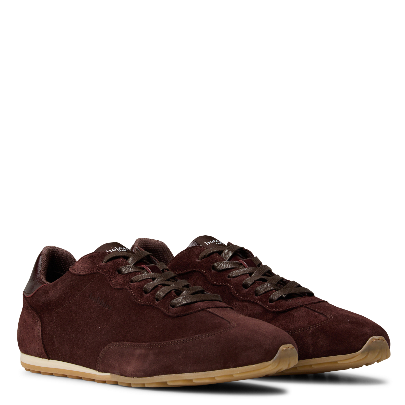 Lage suède leren sneakers kimi BOBBIES Bruin