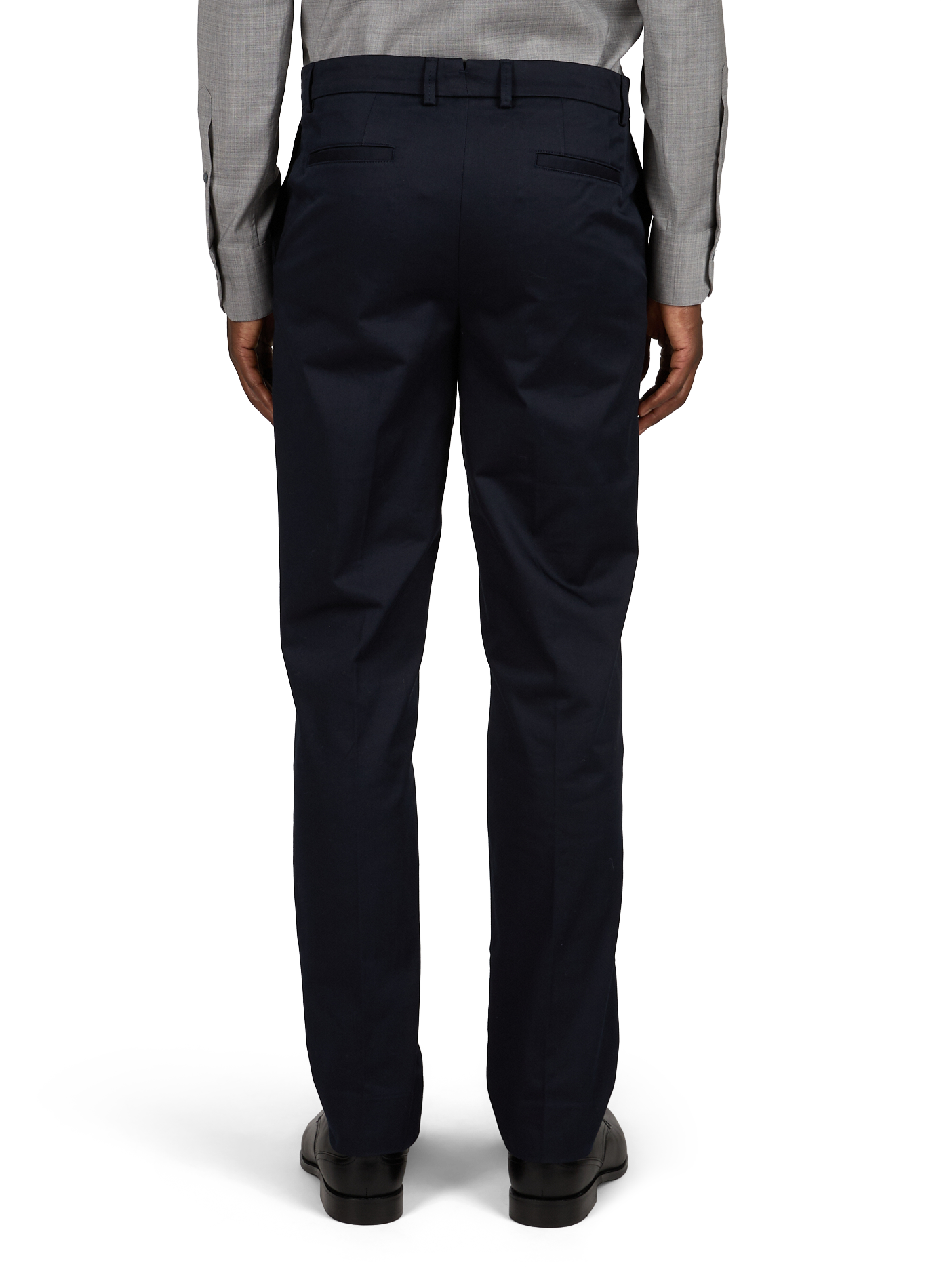 Slim fit chino pants in blended cotton AURELIEN Blue