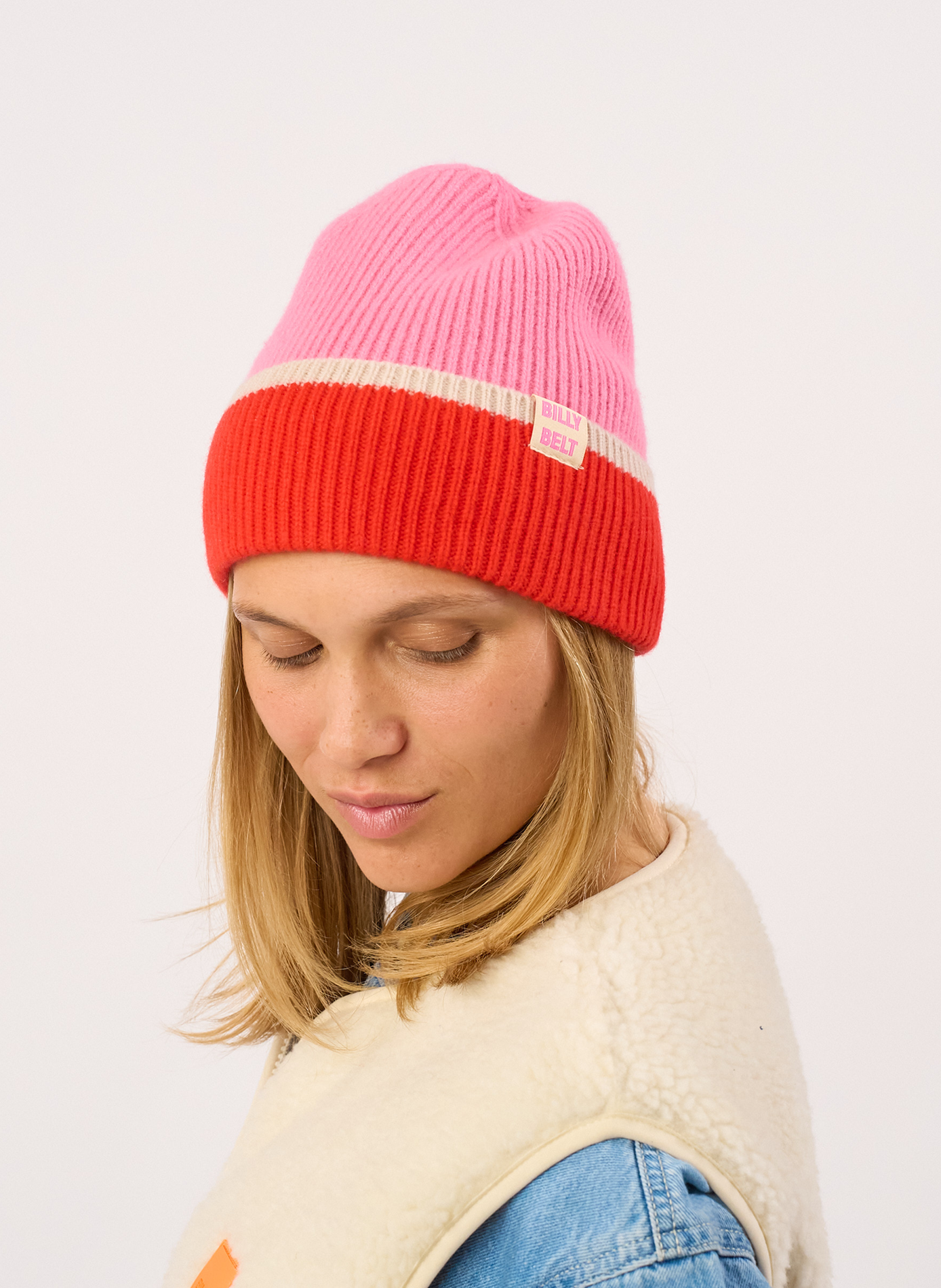Bonnet en laine BILLYBELT Rose