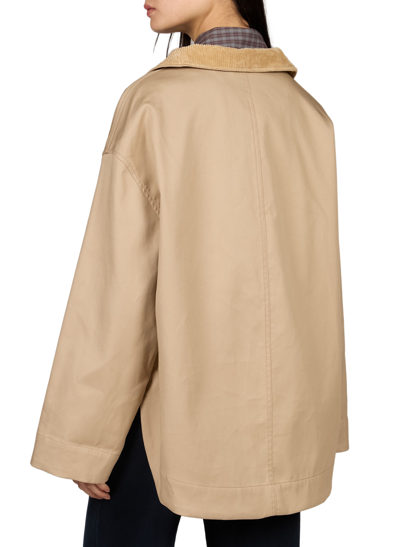 Loose cotton jacket TOTEME Beige