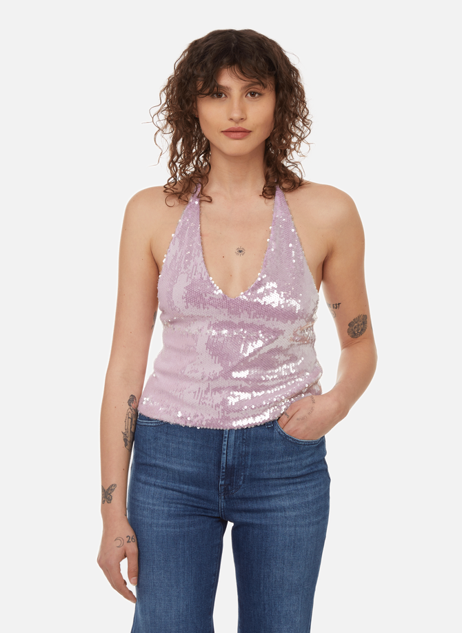 Sequinned top ROTATE