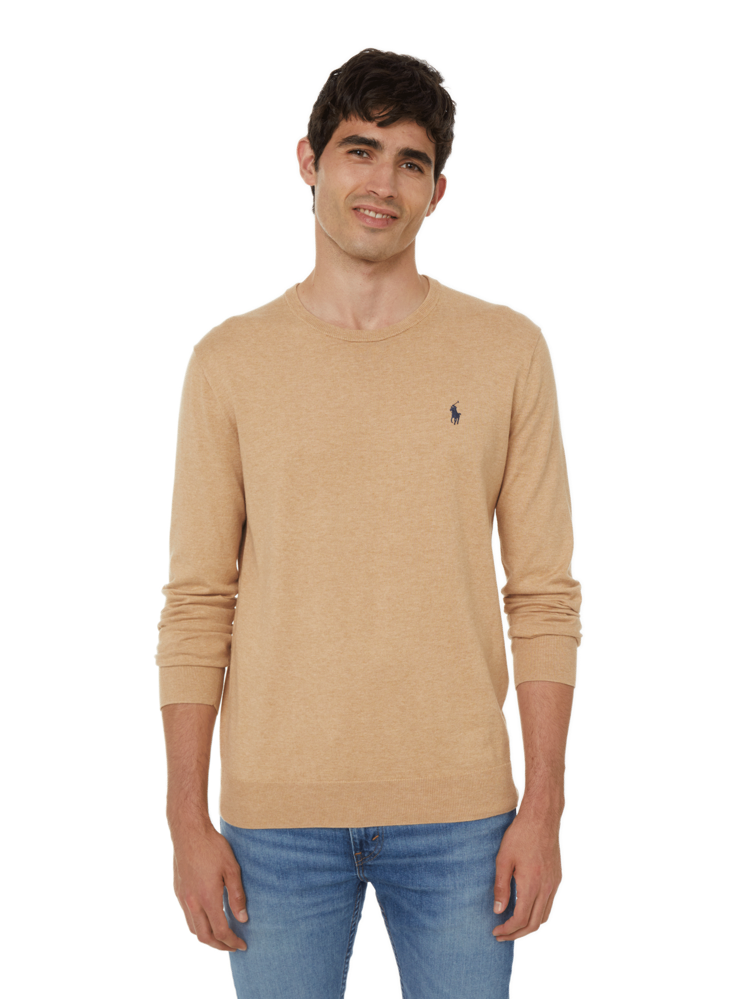 POLO RALPH LAUREN Pull en coton Marron