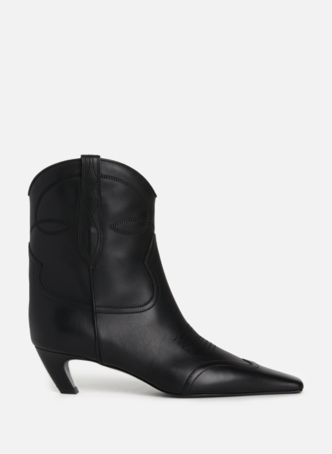 Dallas leather ankle boots BlackKHAITE 