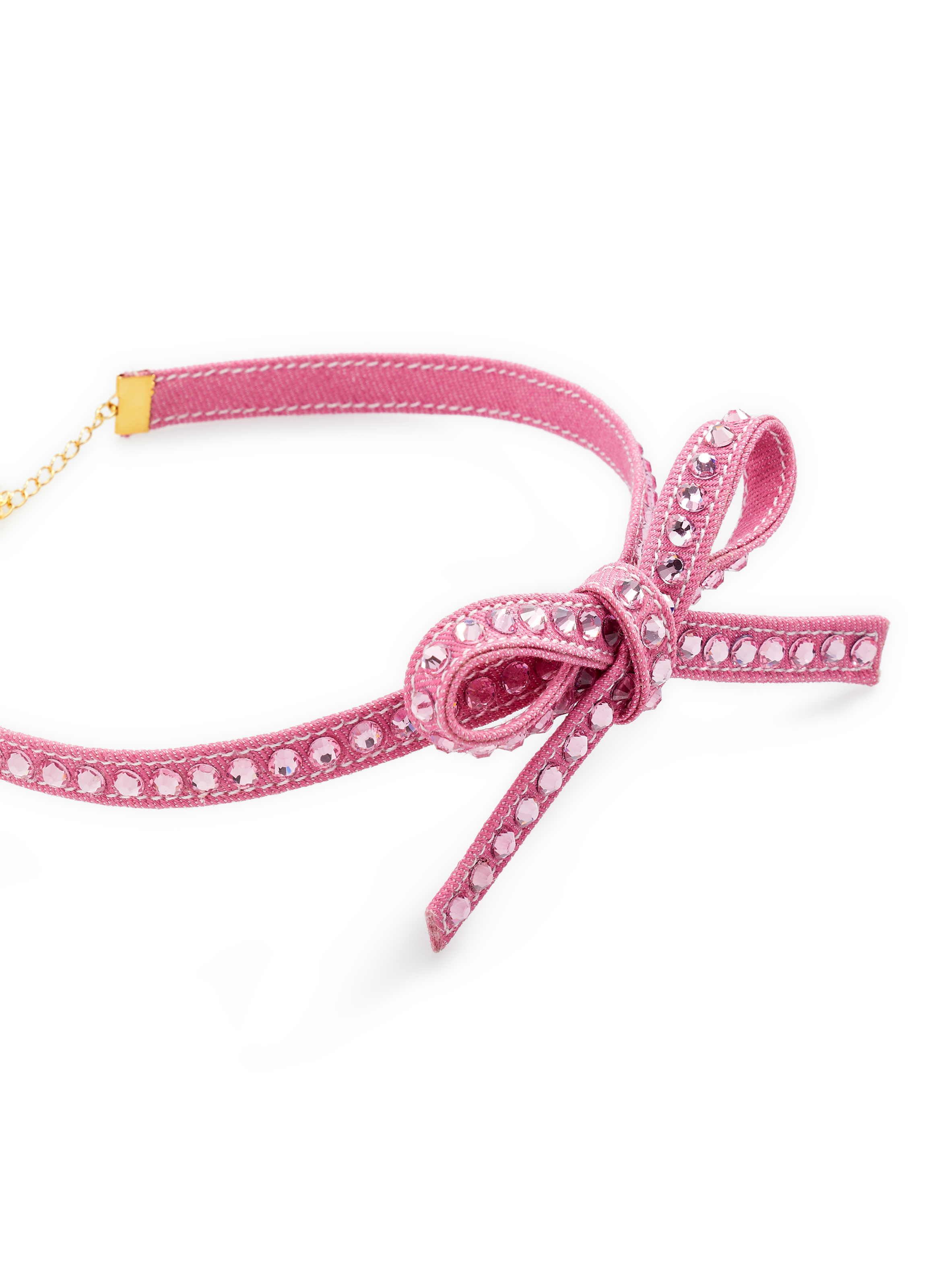 Collier Bow Denim