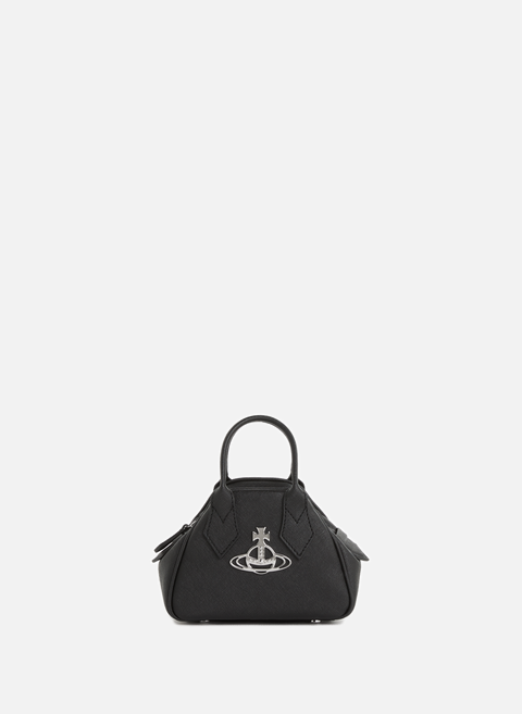 Mini-Yasmine-Tasche aus schwarzem LederVIVIENNE WESTWOOD 