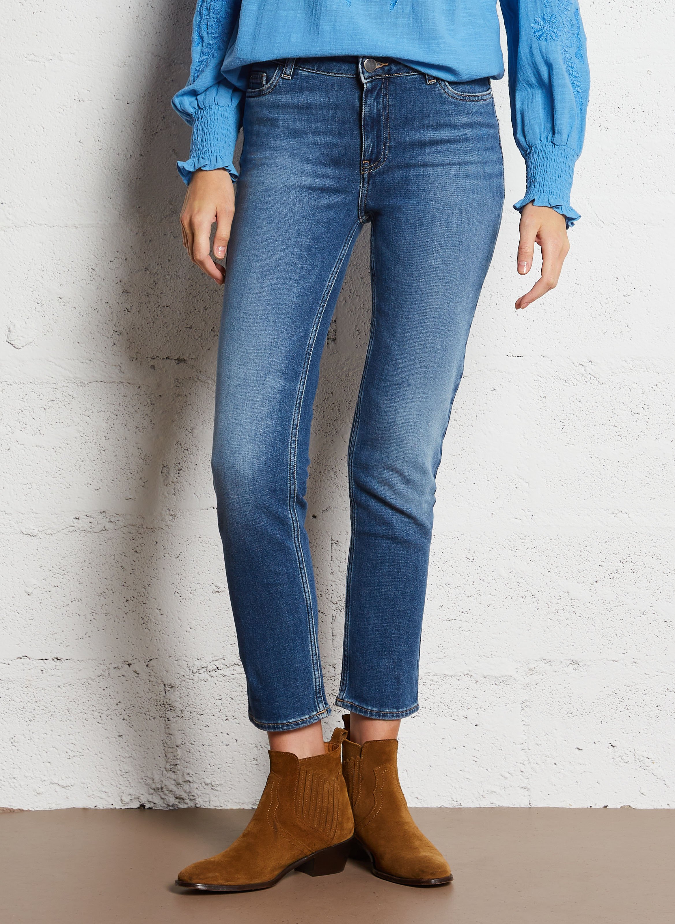 Jean slim en coton lou MAISON 123 Bleu