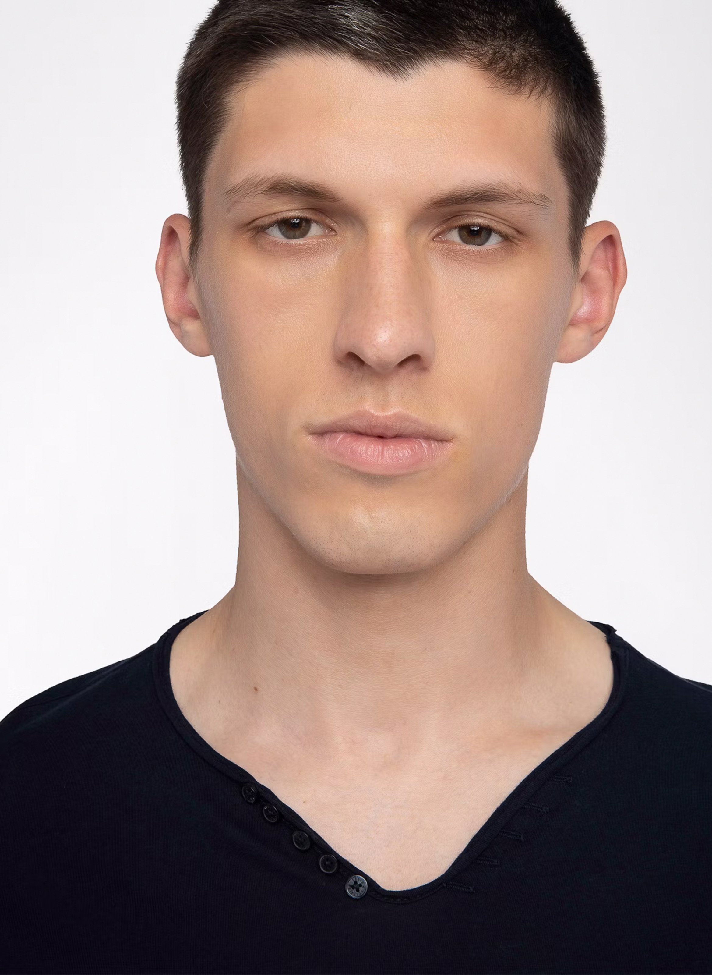 Tee-shirt droit en coton monastir ZADIG&VOLTAIRE Bleu